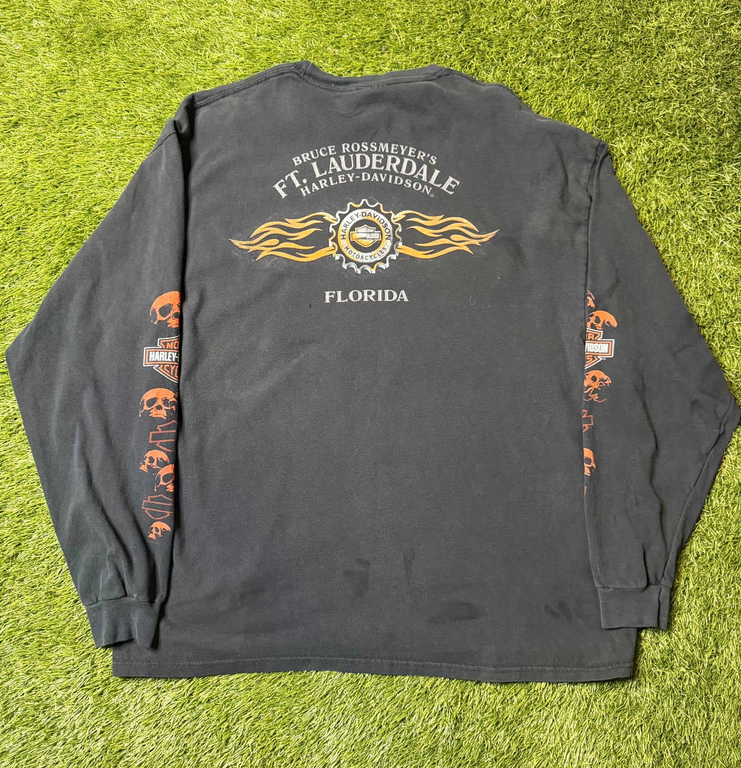 Vintage Harley Davidson Skull L/S