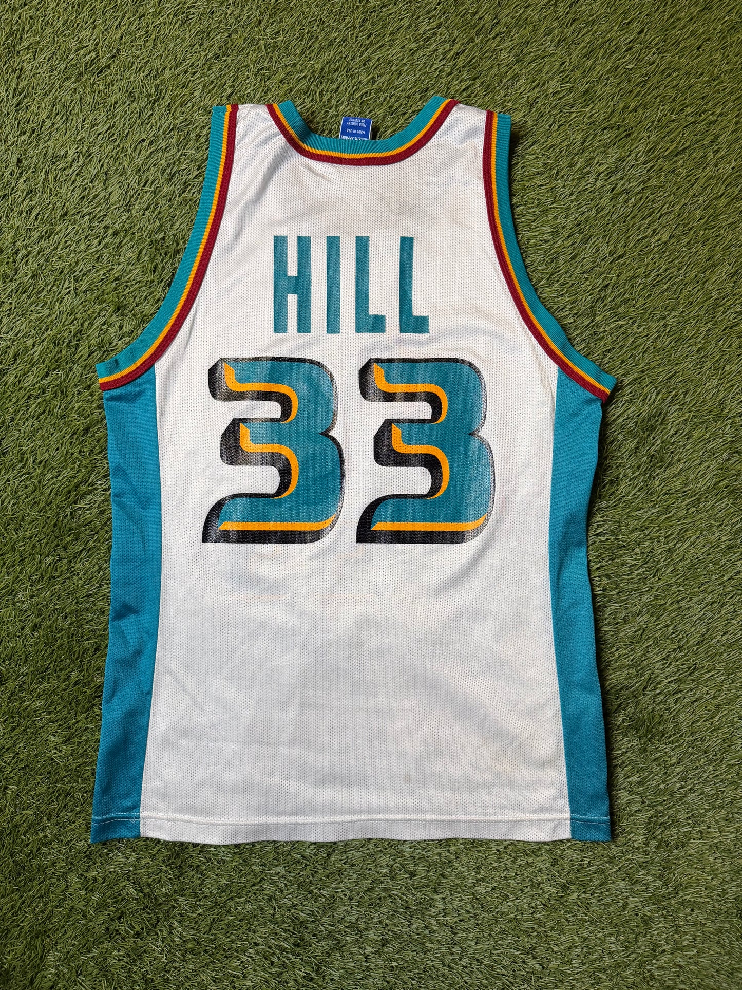 Vintage 90's Detroit Pistons Grant Hill Champion Jersey