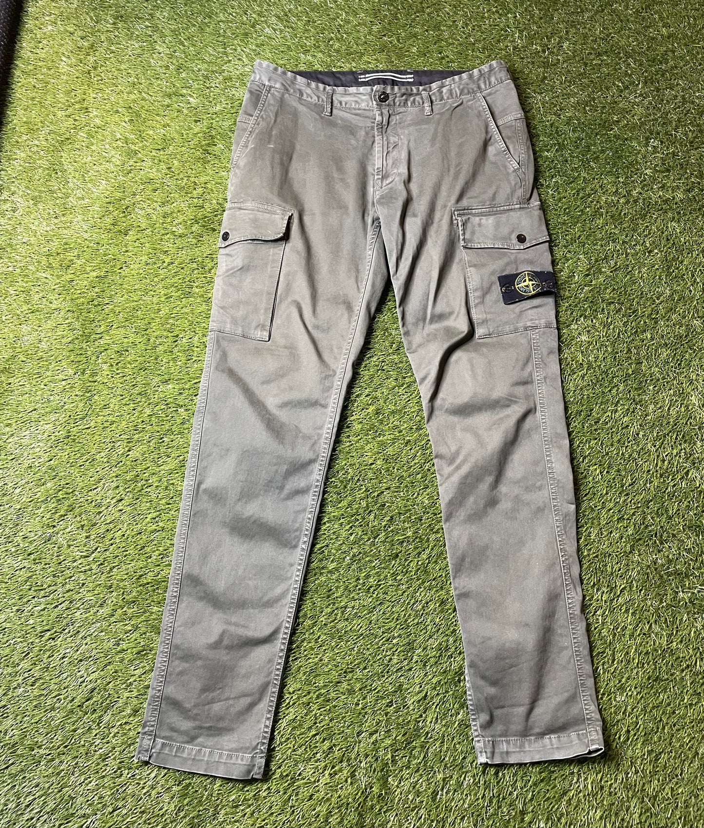 Stone Island Olive Cargo Joggers