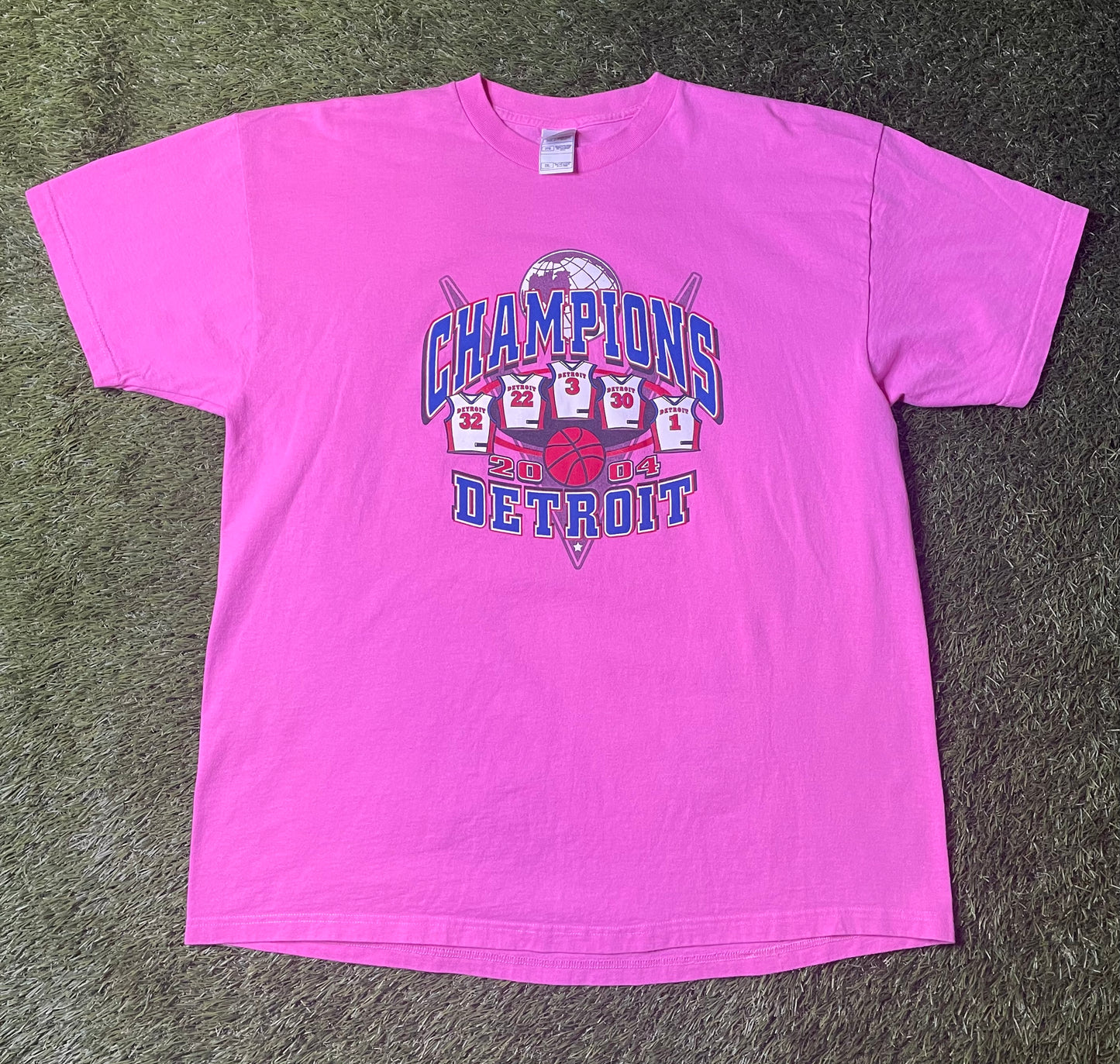 Vintage 2004 Detroit Pistons Champions T Shirt
