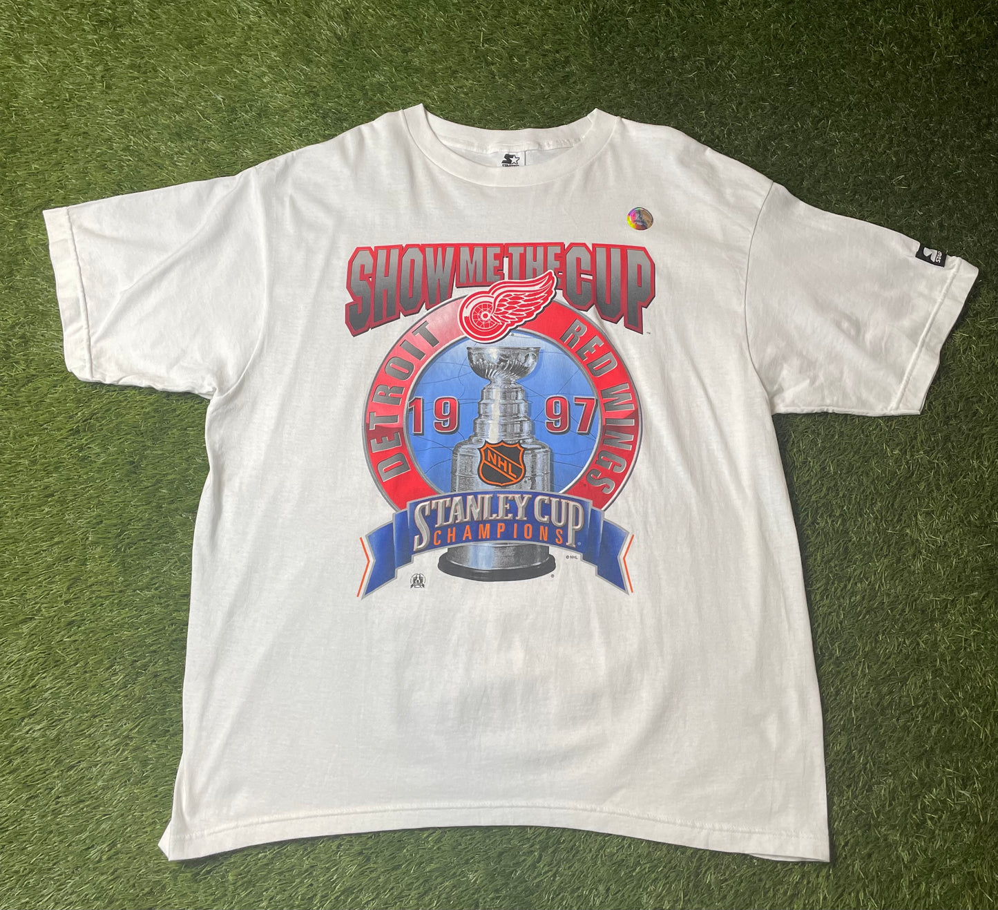 Vintage 1997 Detroit Red Wings Stanley Cup Champions T Shirt