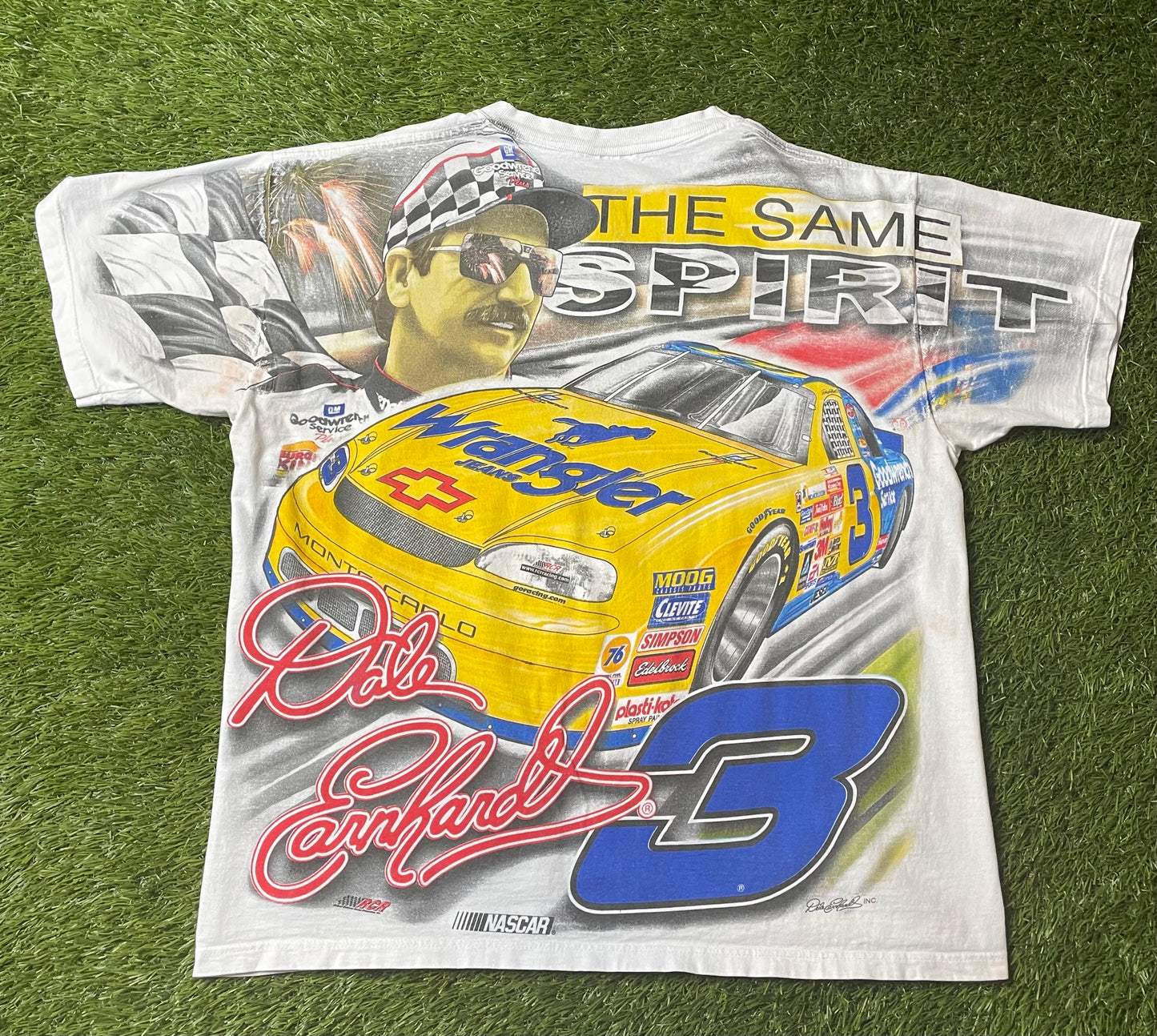Vintage Dale Earnhardt AOP Racing T Shirt