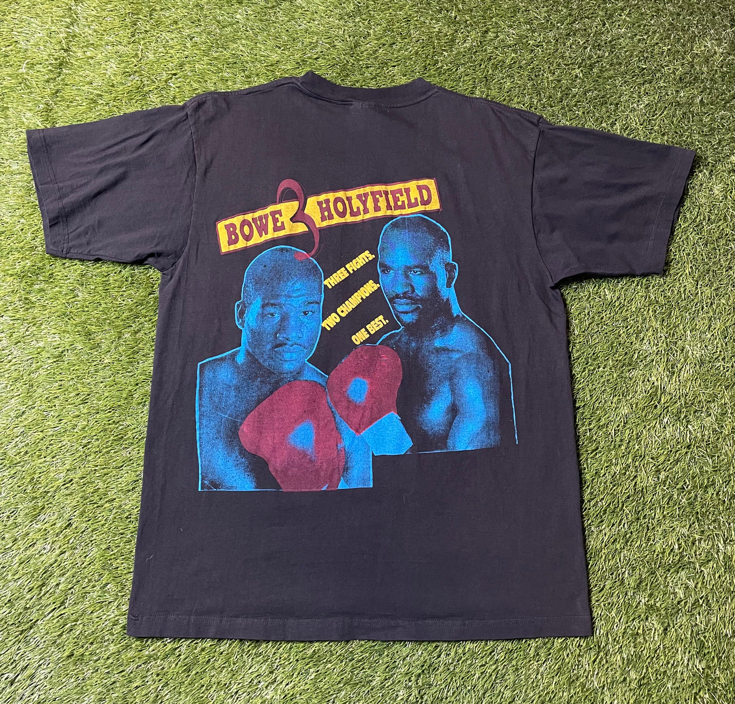Vintage 1995 Bowe vs Holyfield 3 Boxing T Shirt