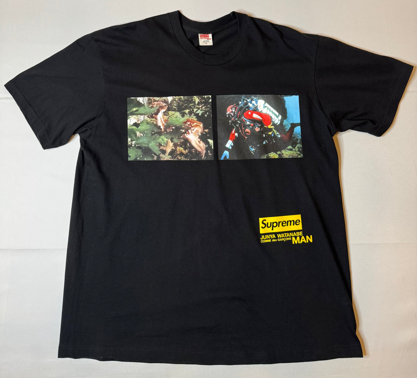 Supreme JUNYA WATANABE CDG MAN Nature Tee Black