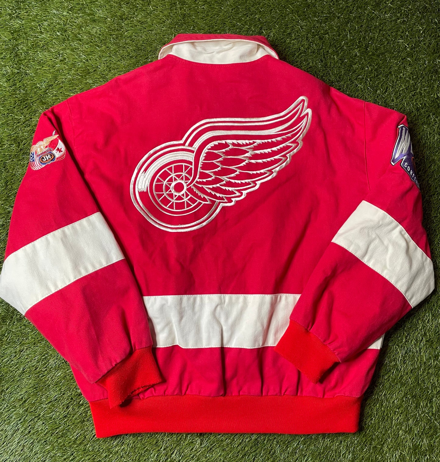 Vintage 90's Jeff Hamilton Detroit Red Wings Jacket