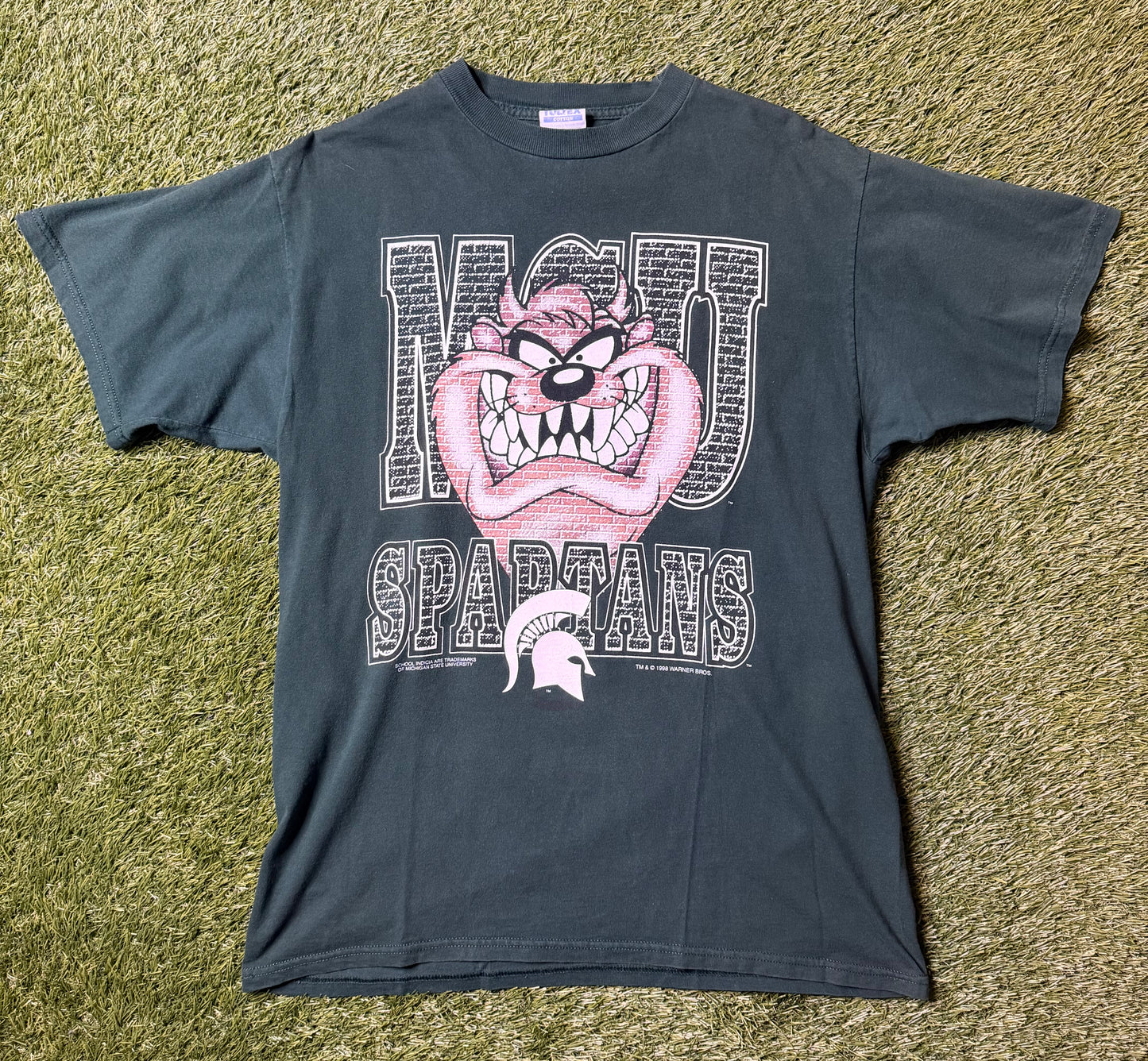 Vintage 1998 MSU Spartans Taz T Shirt