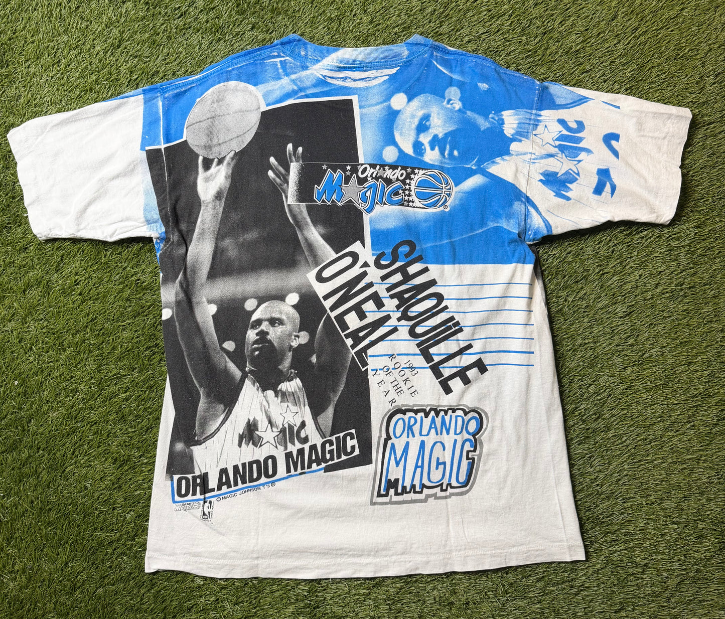 Vintage 1993 Shaq ROTY AOP T Shirt