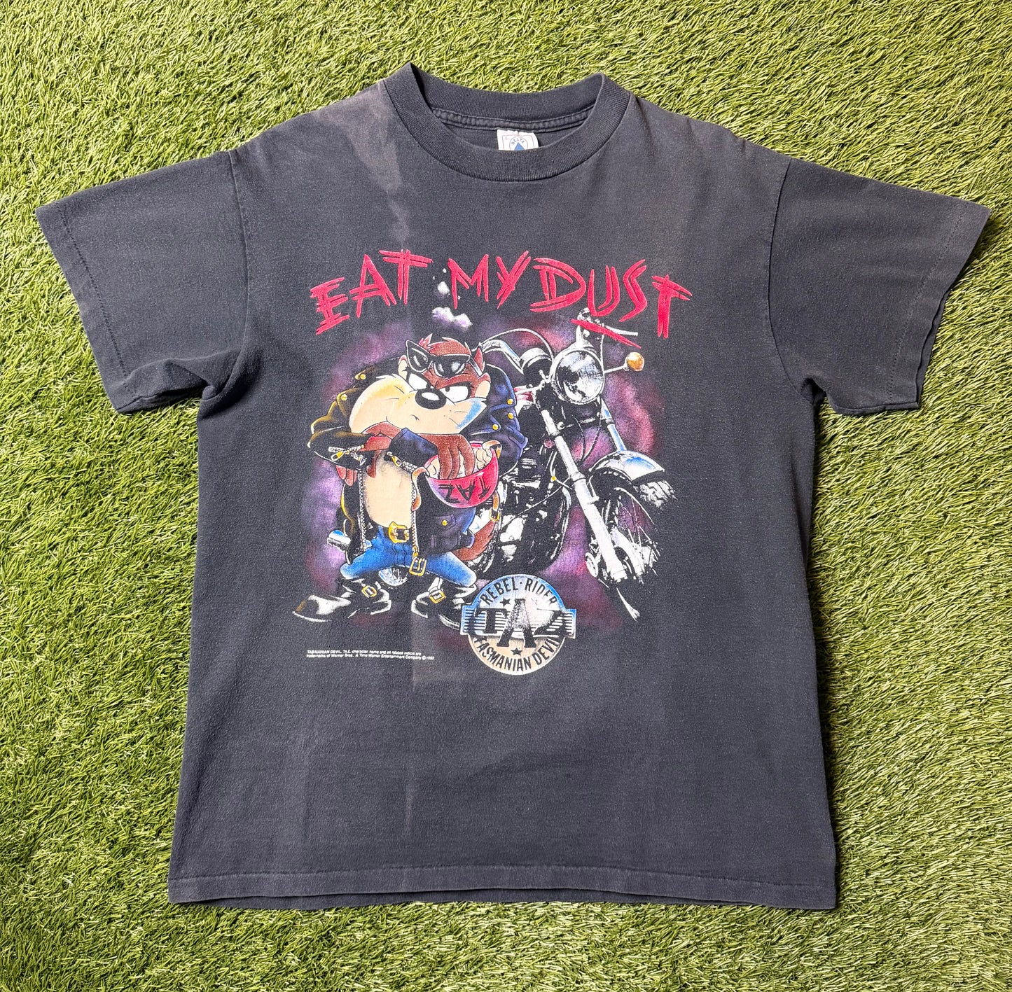 Vintage 1992 Taz Biker T Shirt