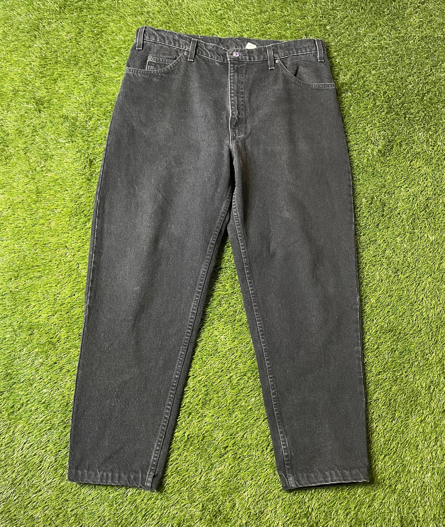Vintage Levi 550 Orange Tab Black Jeans