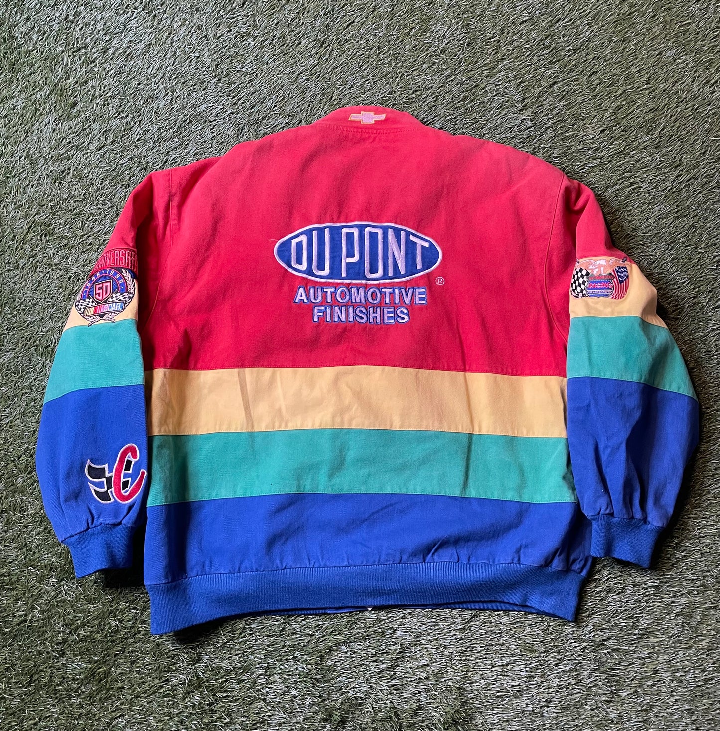 Vintage 90's Jeff Hamilton Dupont Racing Jacket