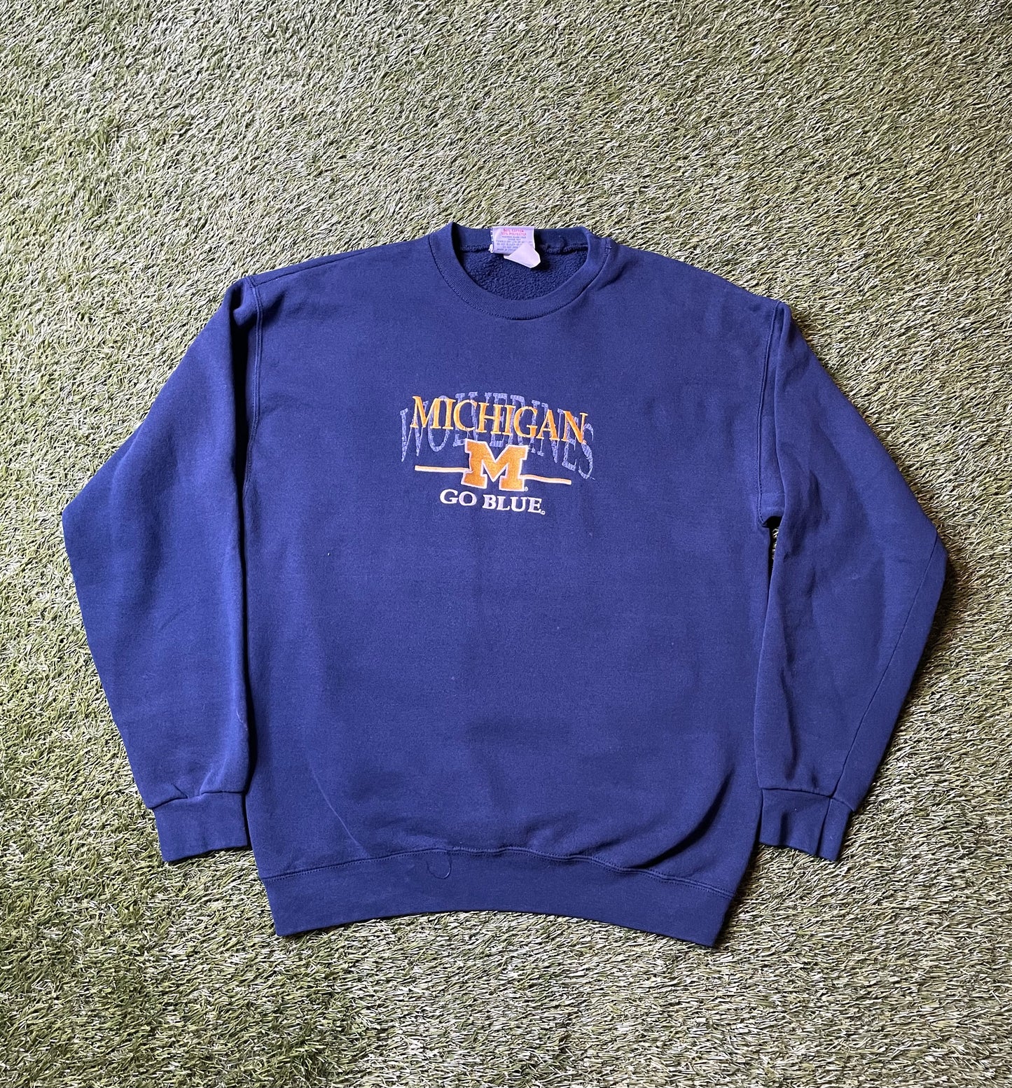 Vintage 90's Embroidered Michigan Crewneck