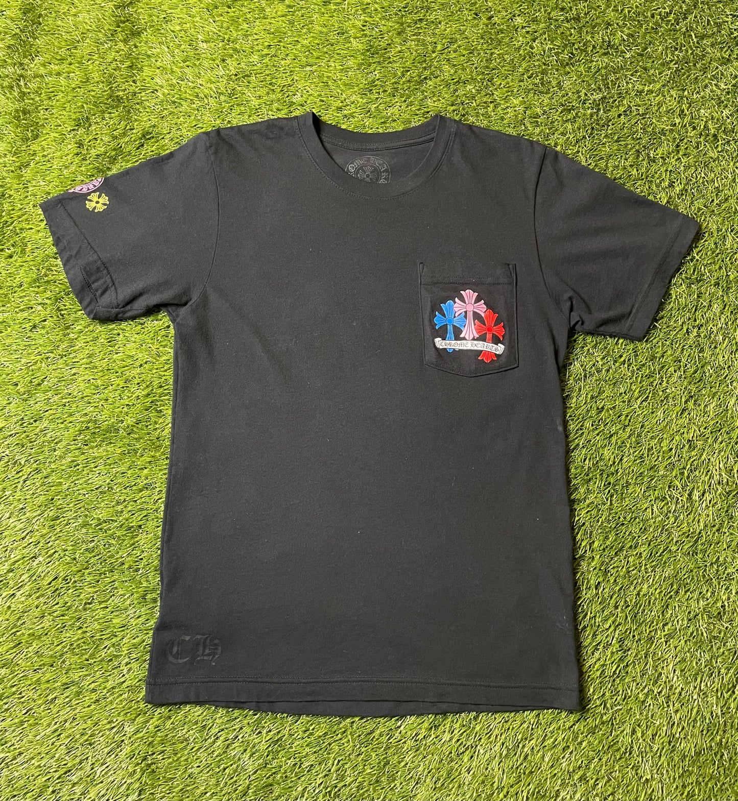 Chrome Hearts Multi Color Cross Cemetery T Shirt