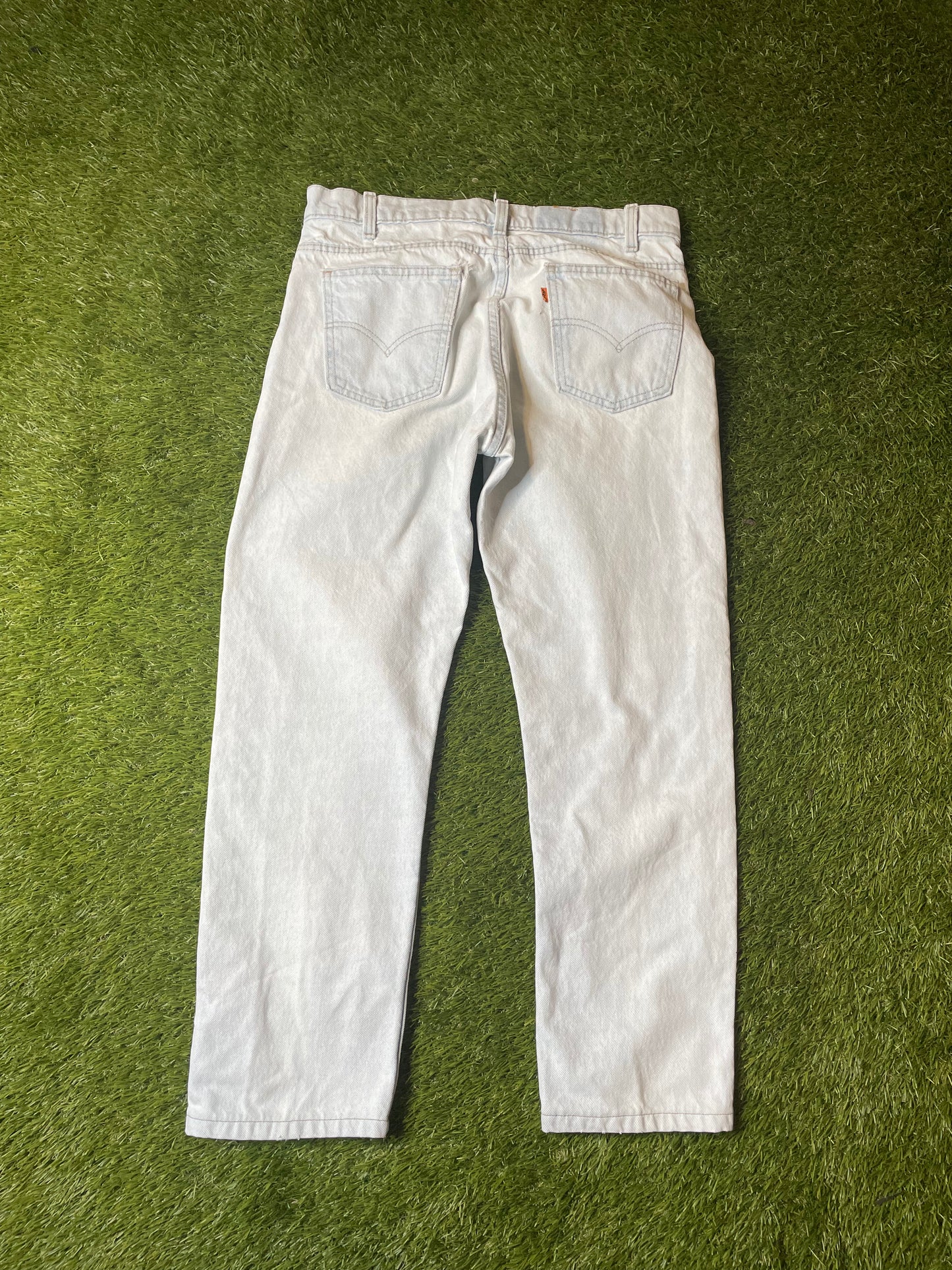 Vintage Orange Tab Levi Light Wash Jeans