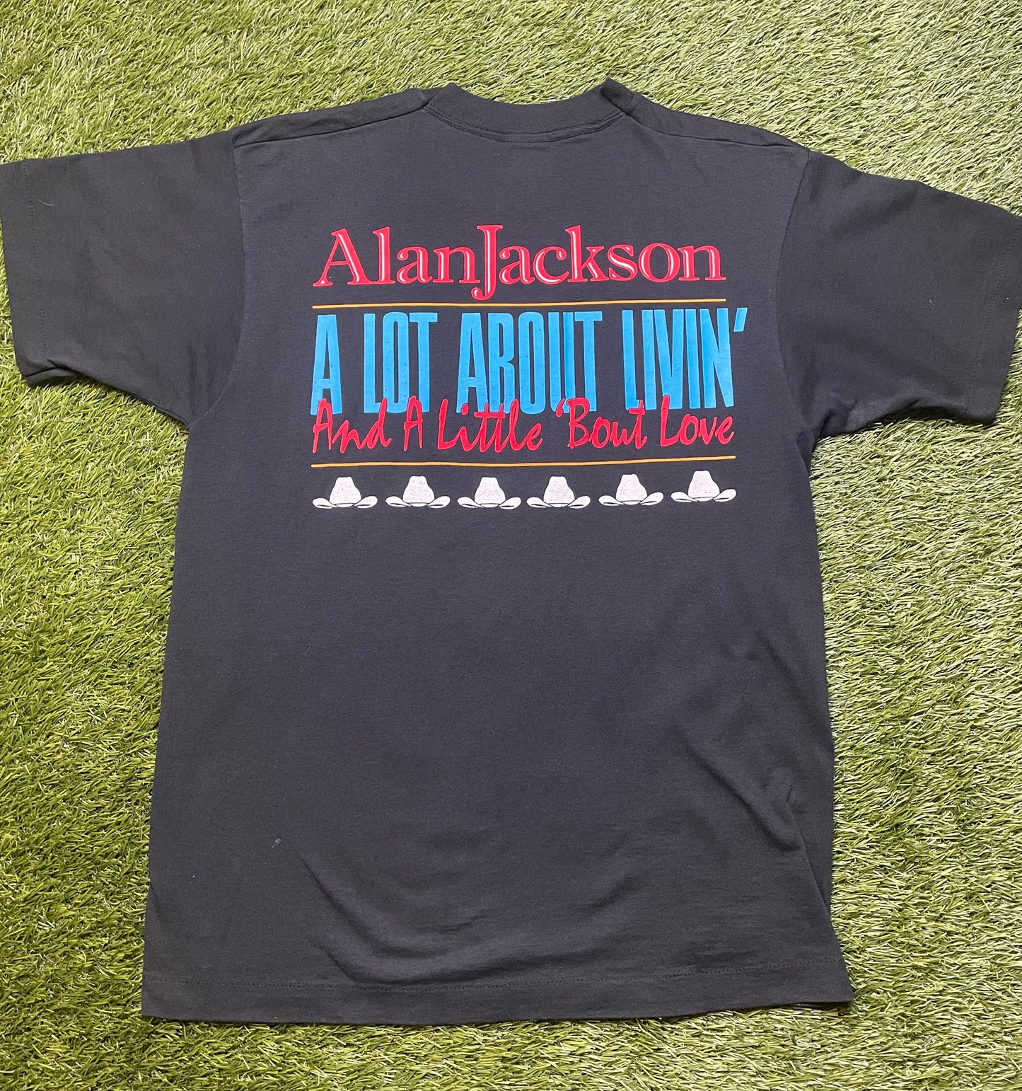 Vintage 90's Alan Jackson A Lot About Livin' T Shirt
