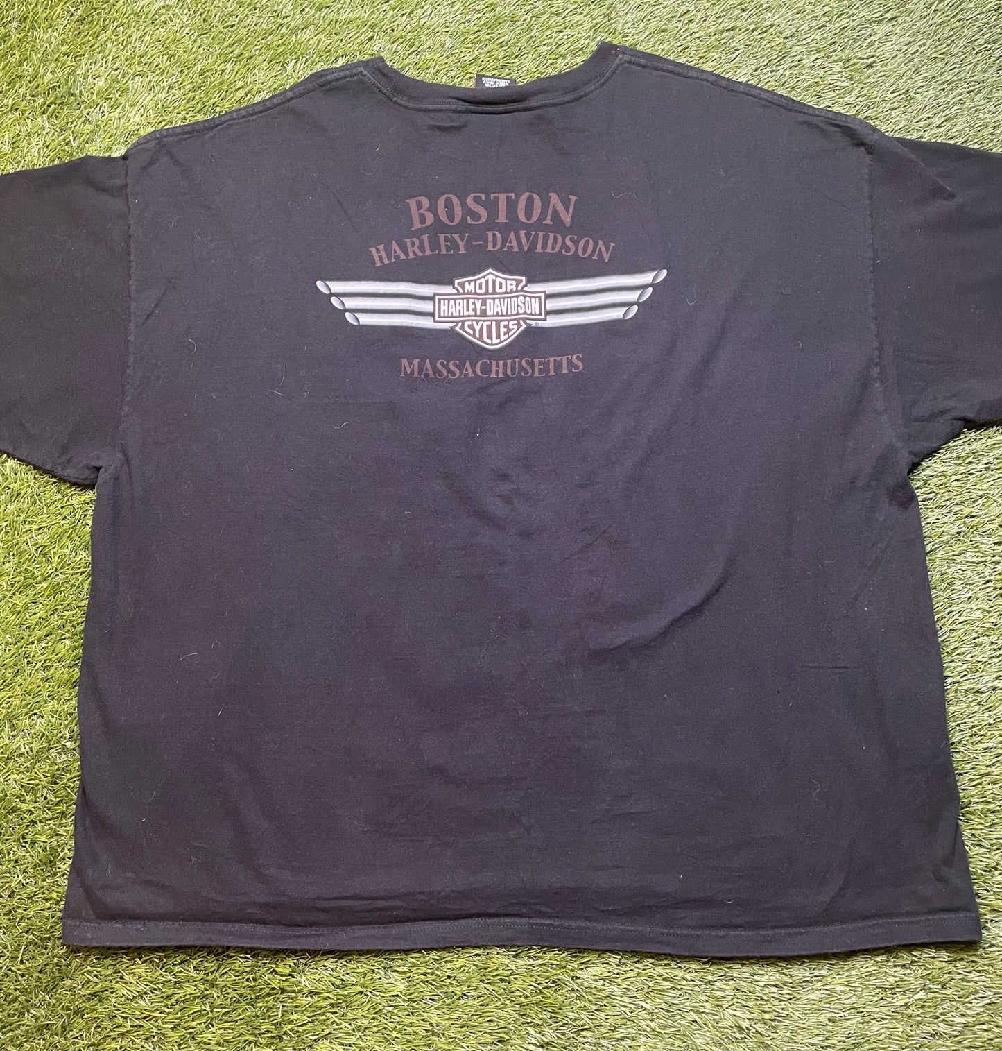 Vintage Harley Davidson Boston MA Ride to Live T Shirt