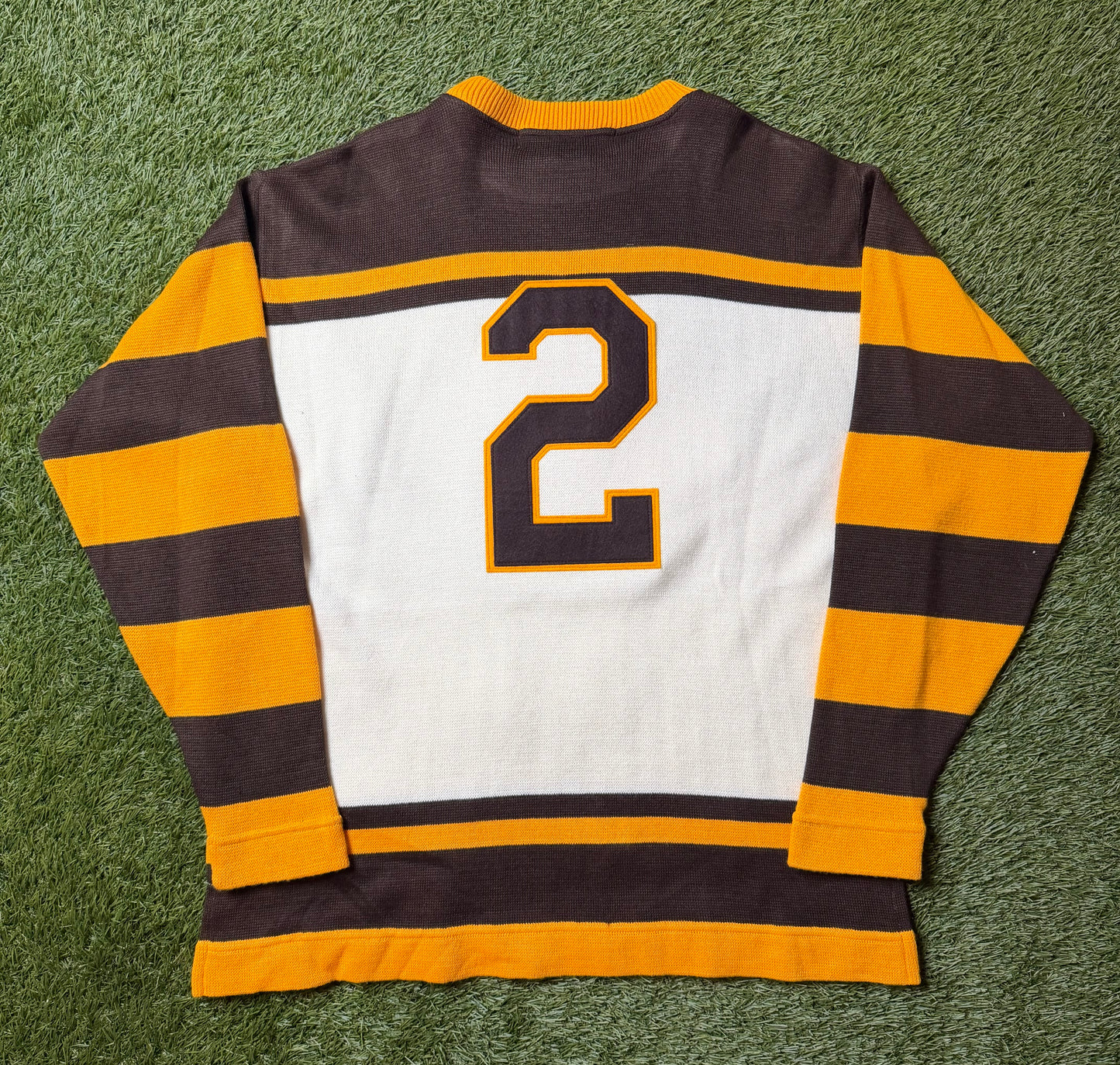 Vintage Boston Bruins #2 Eddie Shore Hockey Sweater