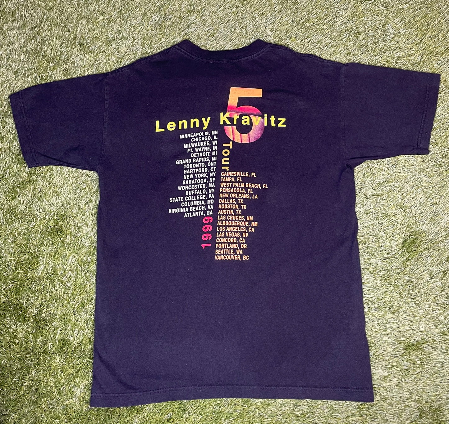 Vintage 1999 Lenny Kravitz Tour T Shirt