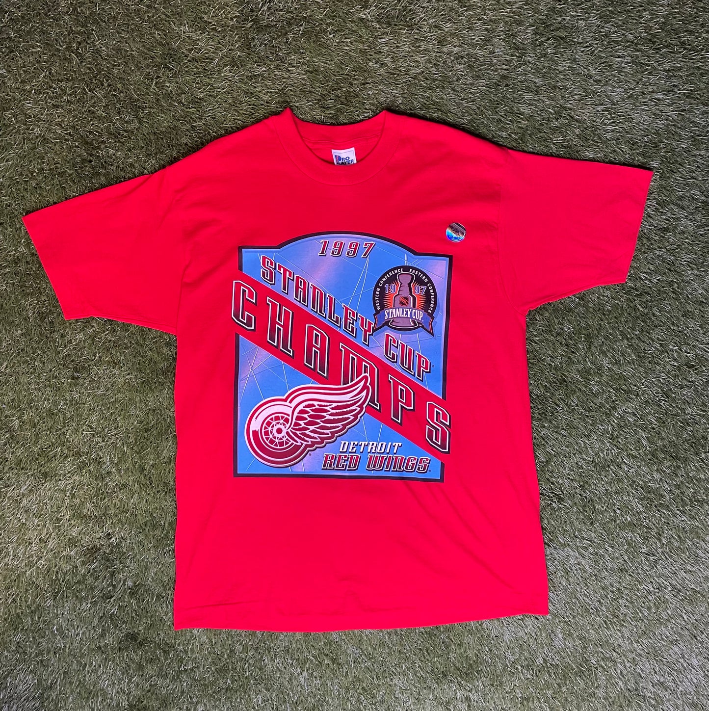 Vintage 1997 Detroit Red Wings Champs T Shirt