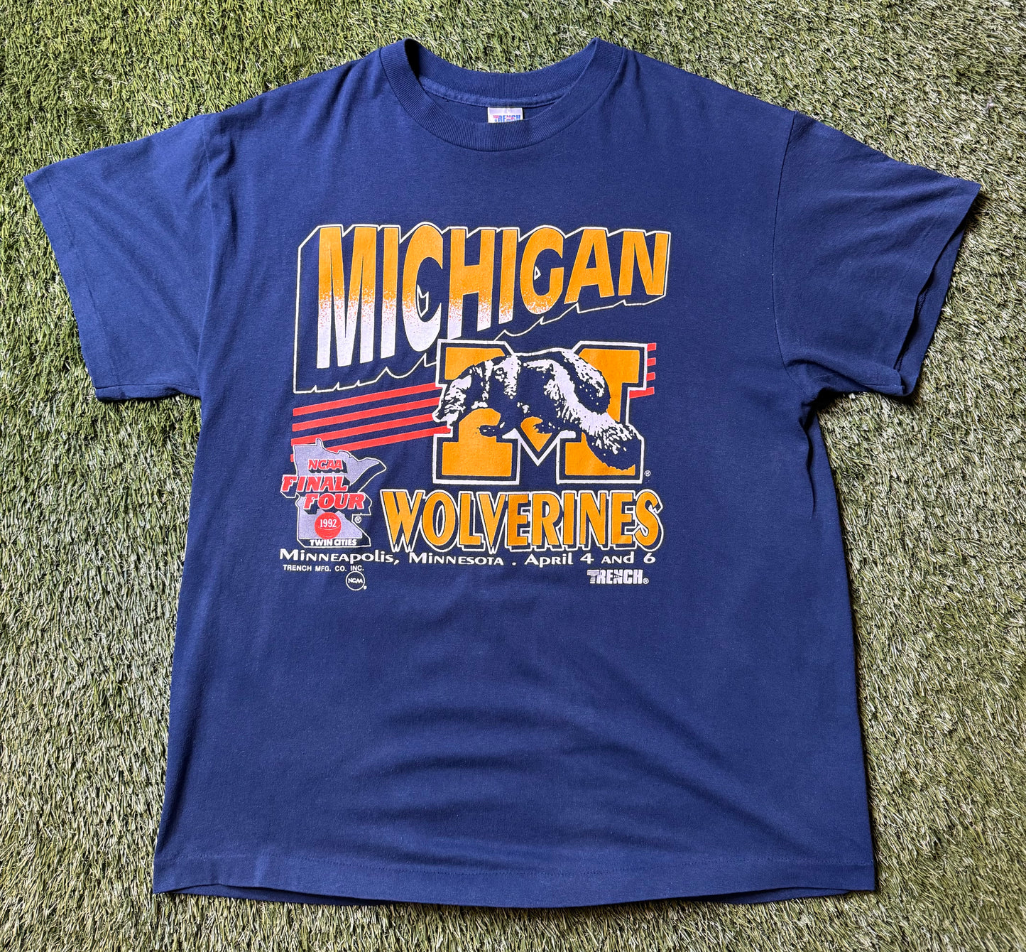 Vintage 1992 UofM Final Four T Shirt