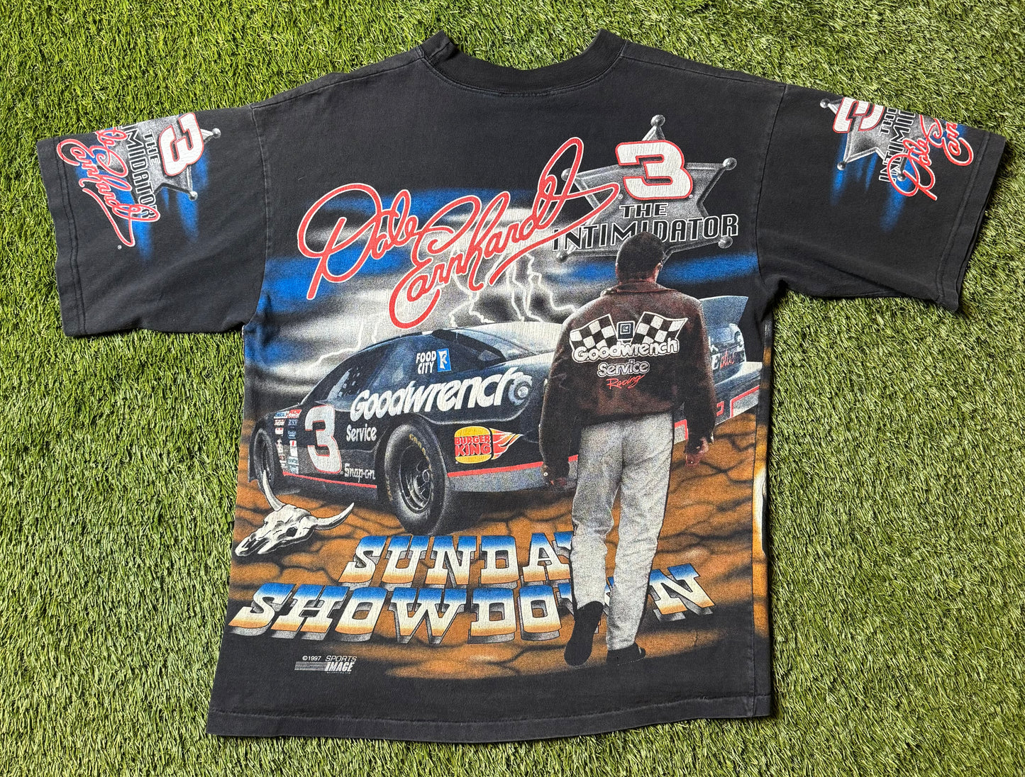 Vintage Dale Earnhardt Charging Horses T Shirt