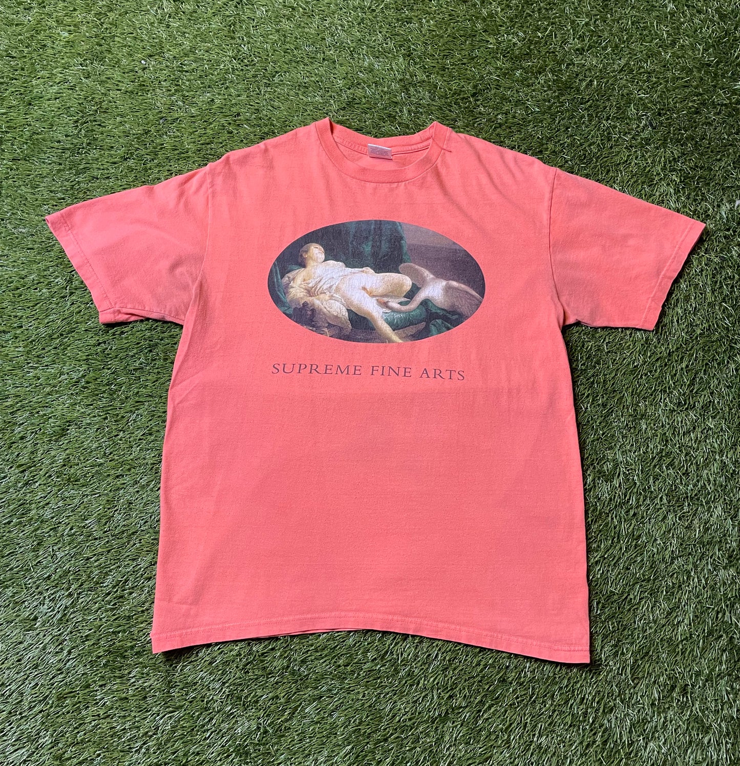 Supreme Leda and the Swan Orange T Shirt
