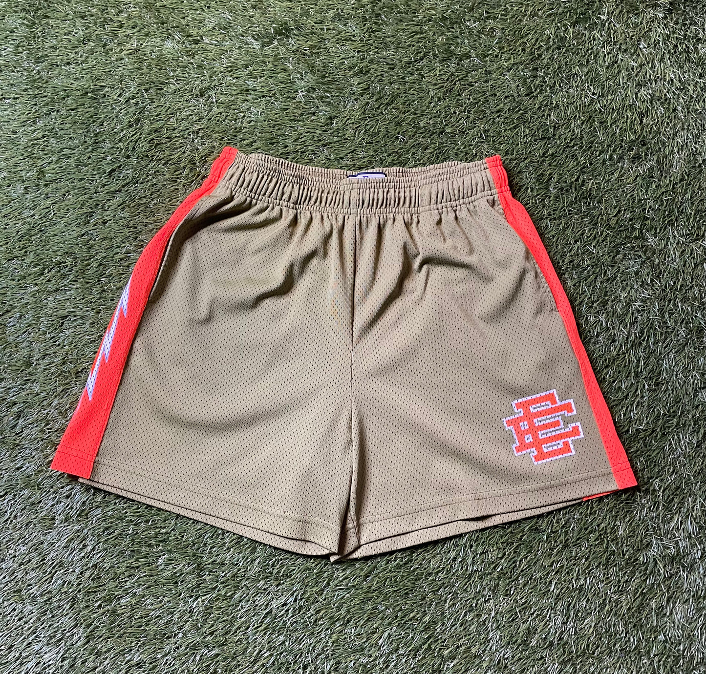 Eric Emanuel EE Basic Olive/Orange Shorts