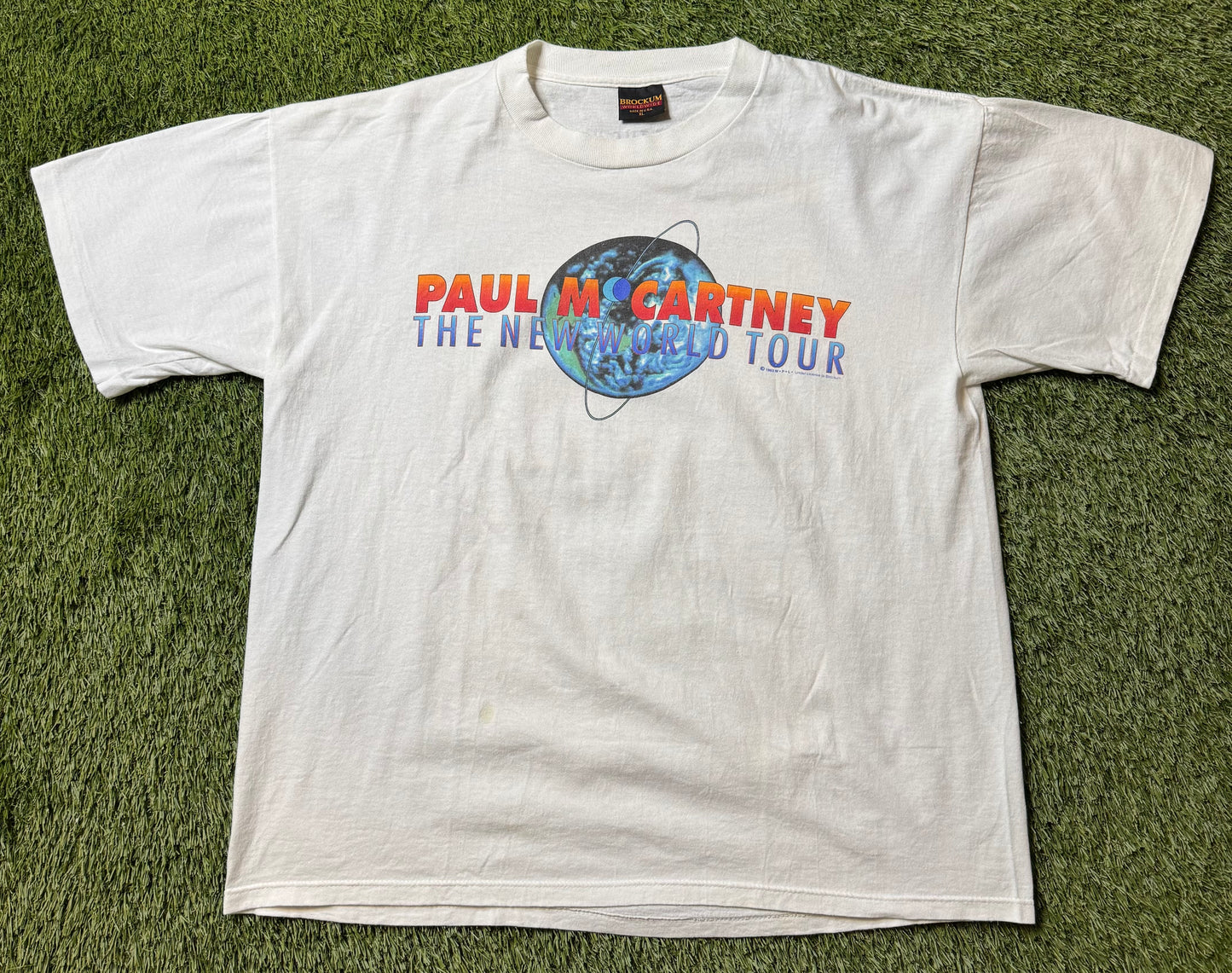 Vintage 1993 Paul McCartney "The New World Tour" T Shirt