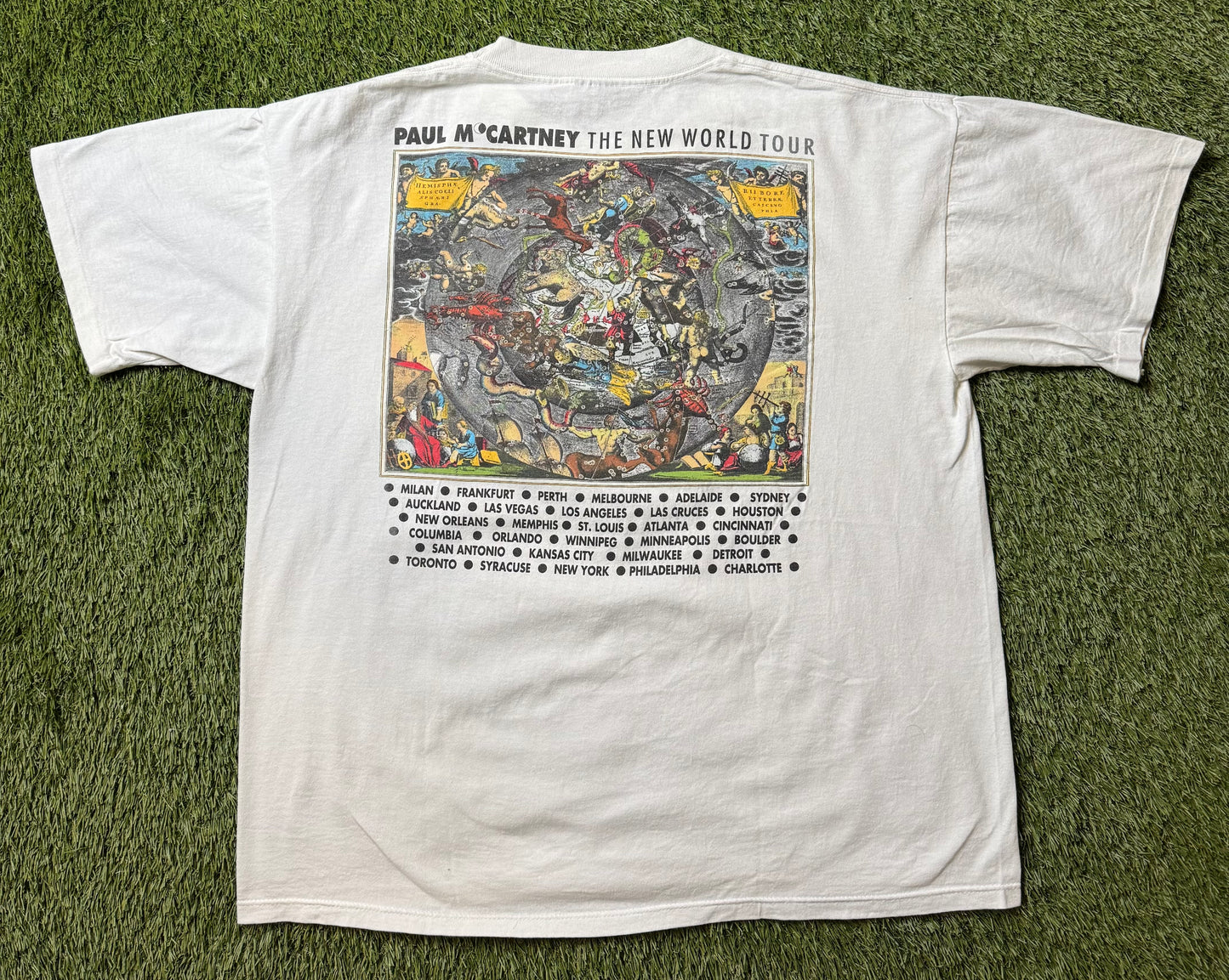 Vintage 1993 Paul McCartney "The New World Tour" T Shirt