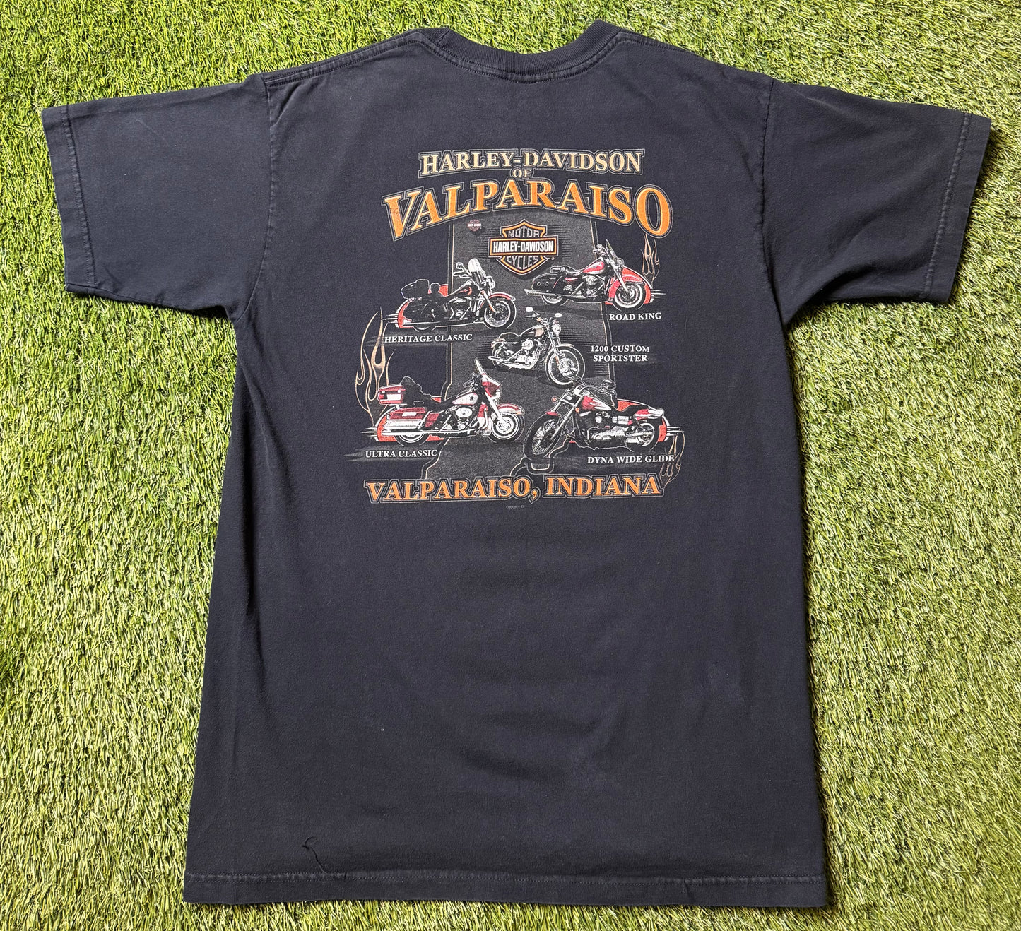 Vintage Harley Davidson Valparaiso, IN. T Shirt