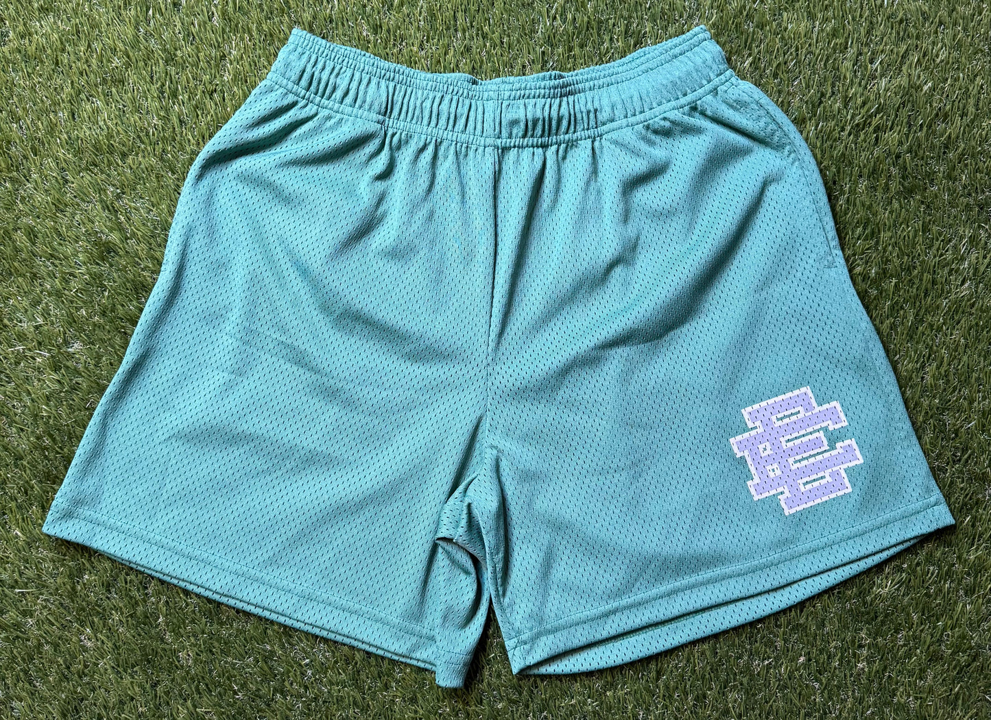 Eric Emanuel Mesh Shorts Green/Grey