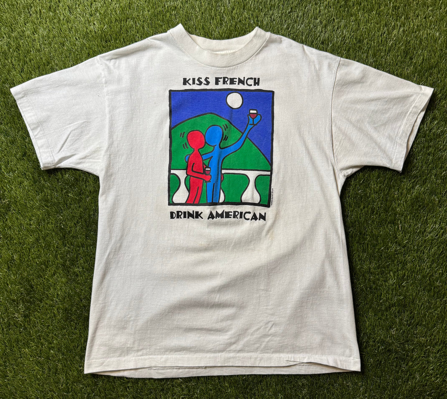 Vintage 1995 Chris's Stuff French Kiss T Shirt