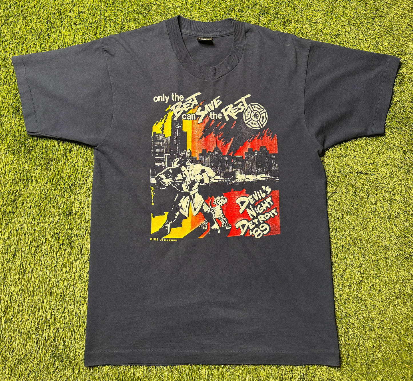 Vintage 1989 Detroit Devils Night T Shirt