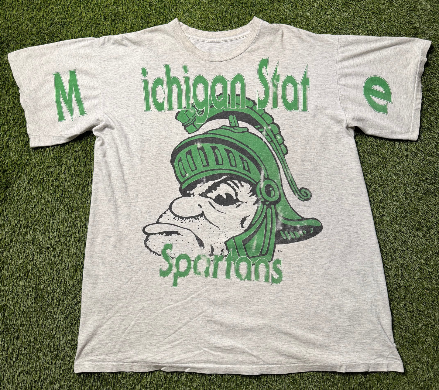 Vintage 90's Michigan State Spellout T Shirt