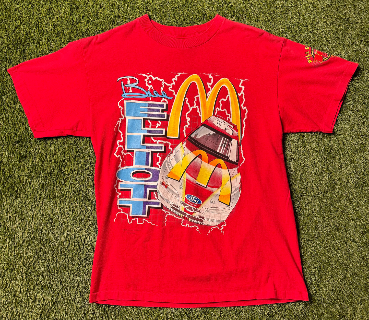 Vintage 1994 Bill Elliot Mcdonalds T Shirt