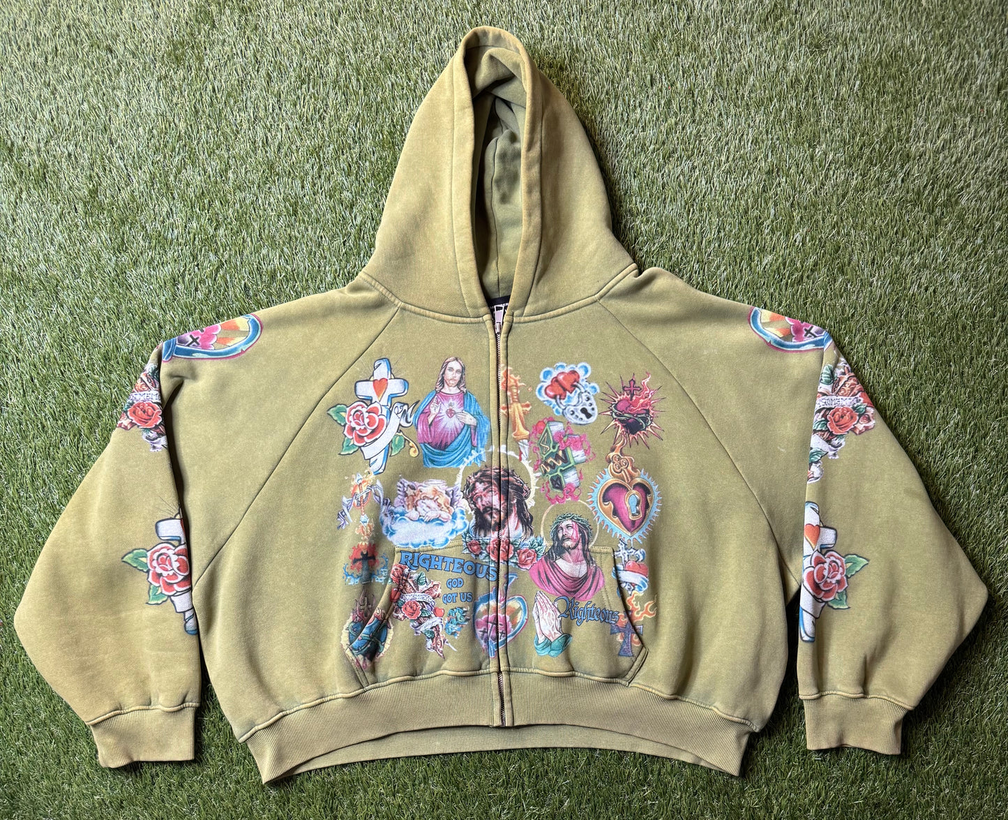 We Are Righteous Zip Up Hoodie