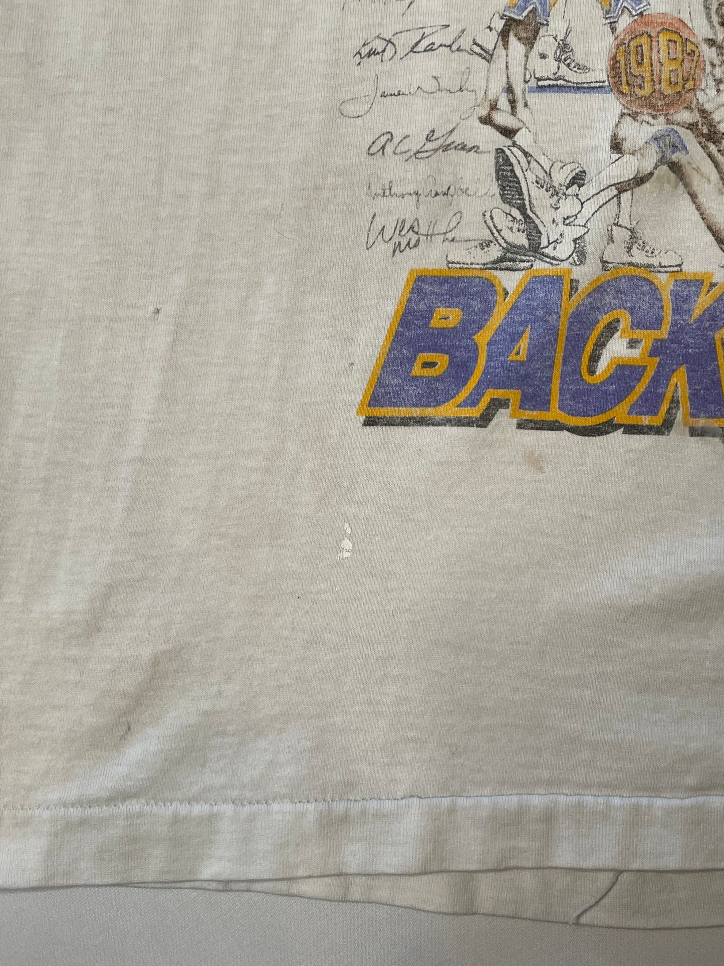 Vintage 1988 Lakers T Shirt Back to Back World Champs