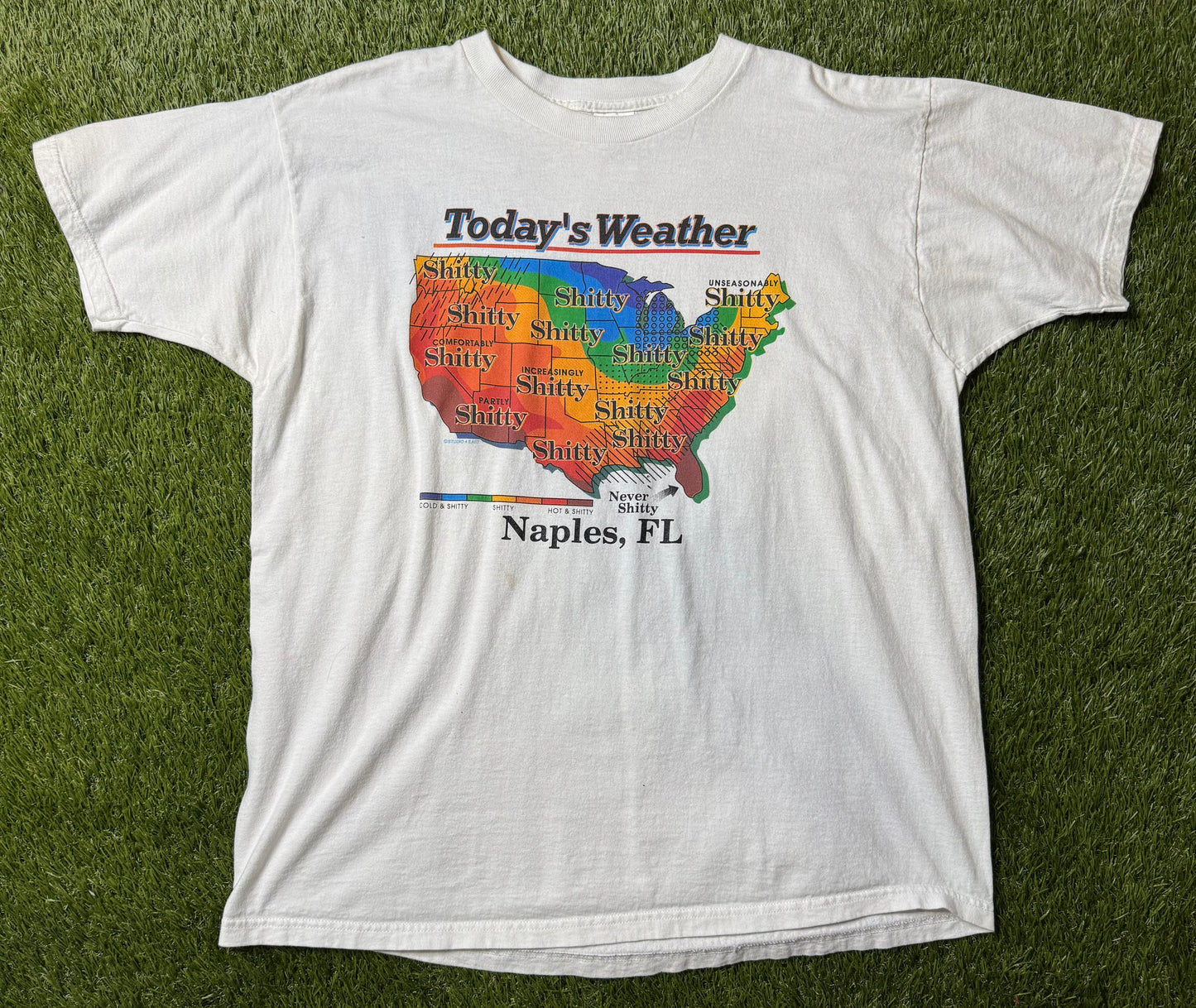 Vintage 90's Shitty Weather T Shirt