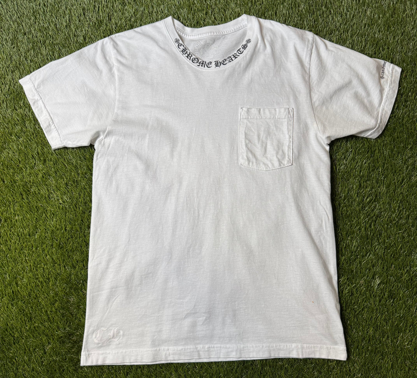 Chrome Hearts Collar Spellout T Shirt