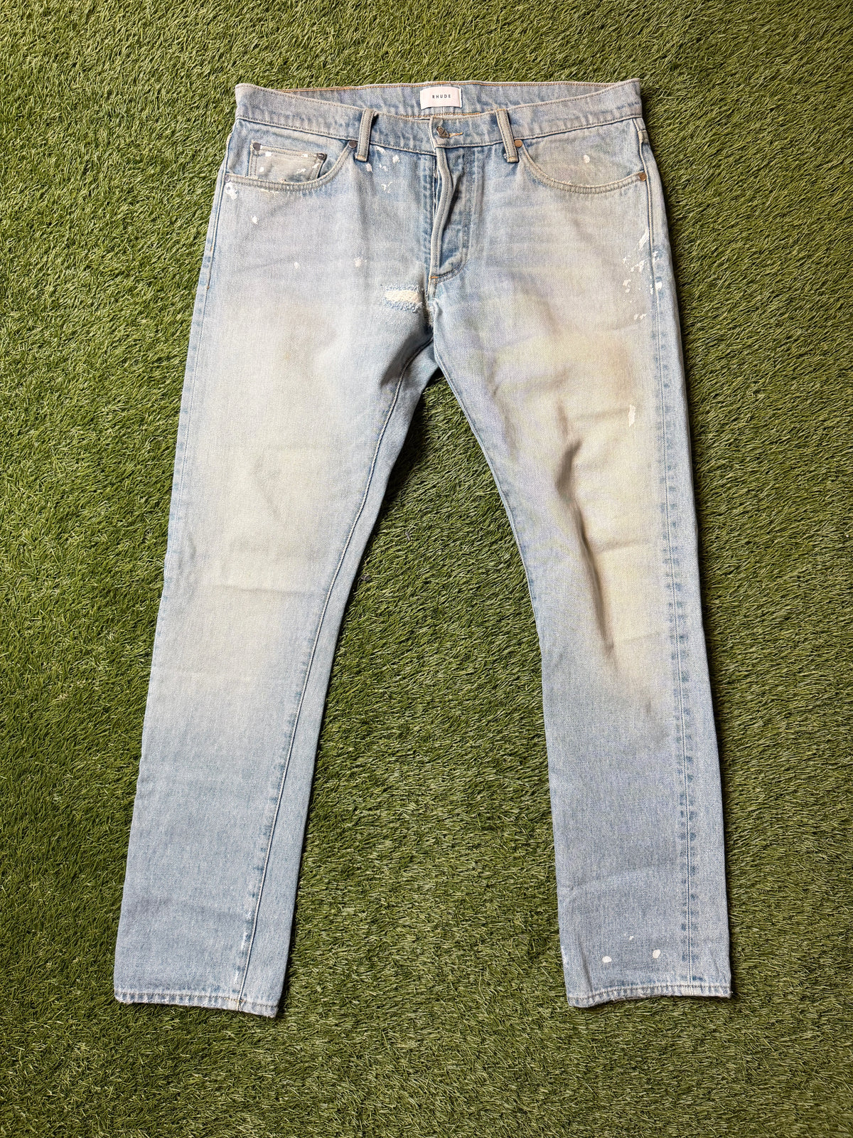 Rhude Paint Splatter Denim