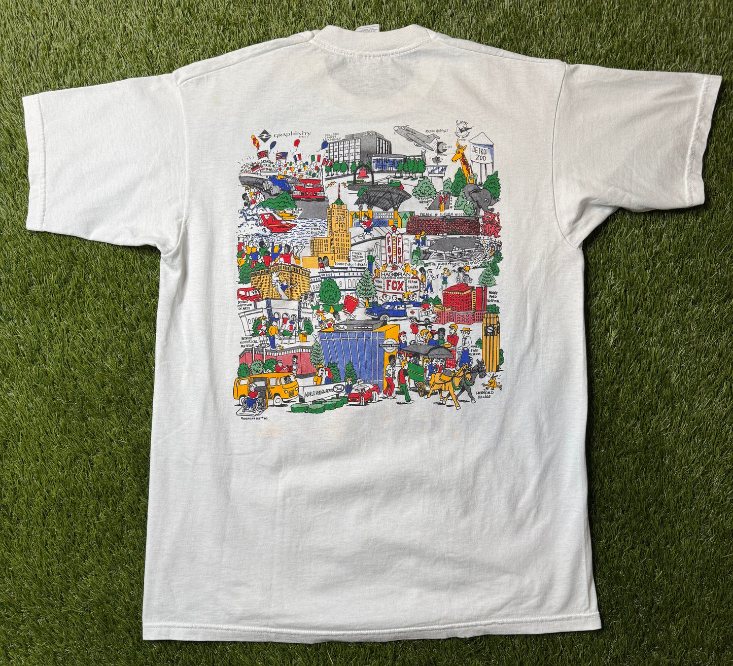 Vintage 1999 Detroit Casual Day T Shirt