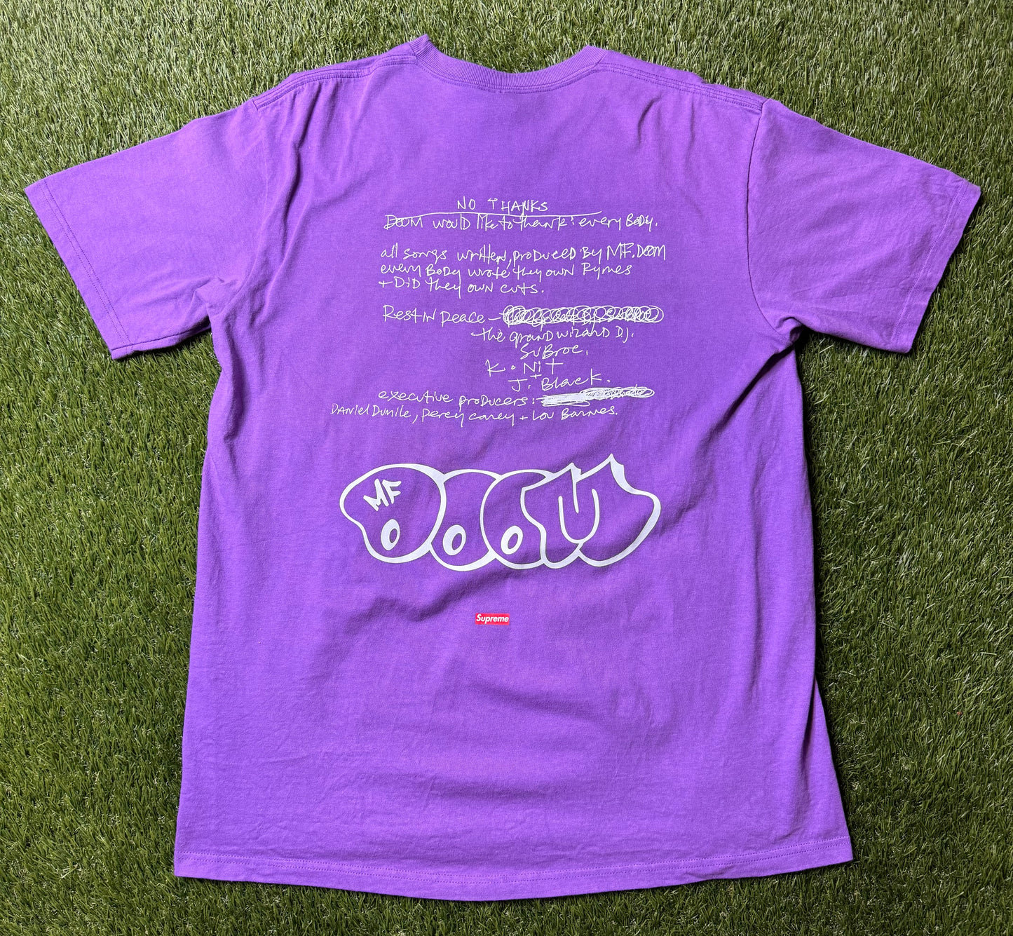 Supreme MF Doom Purple T Shirt