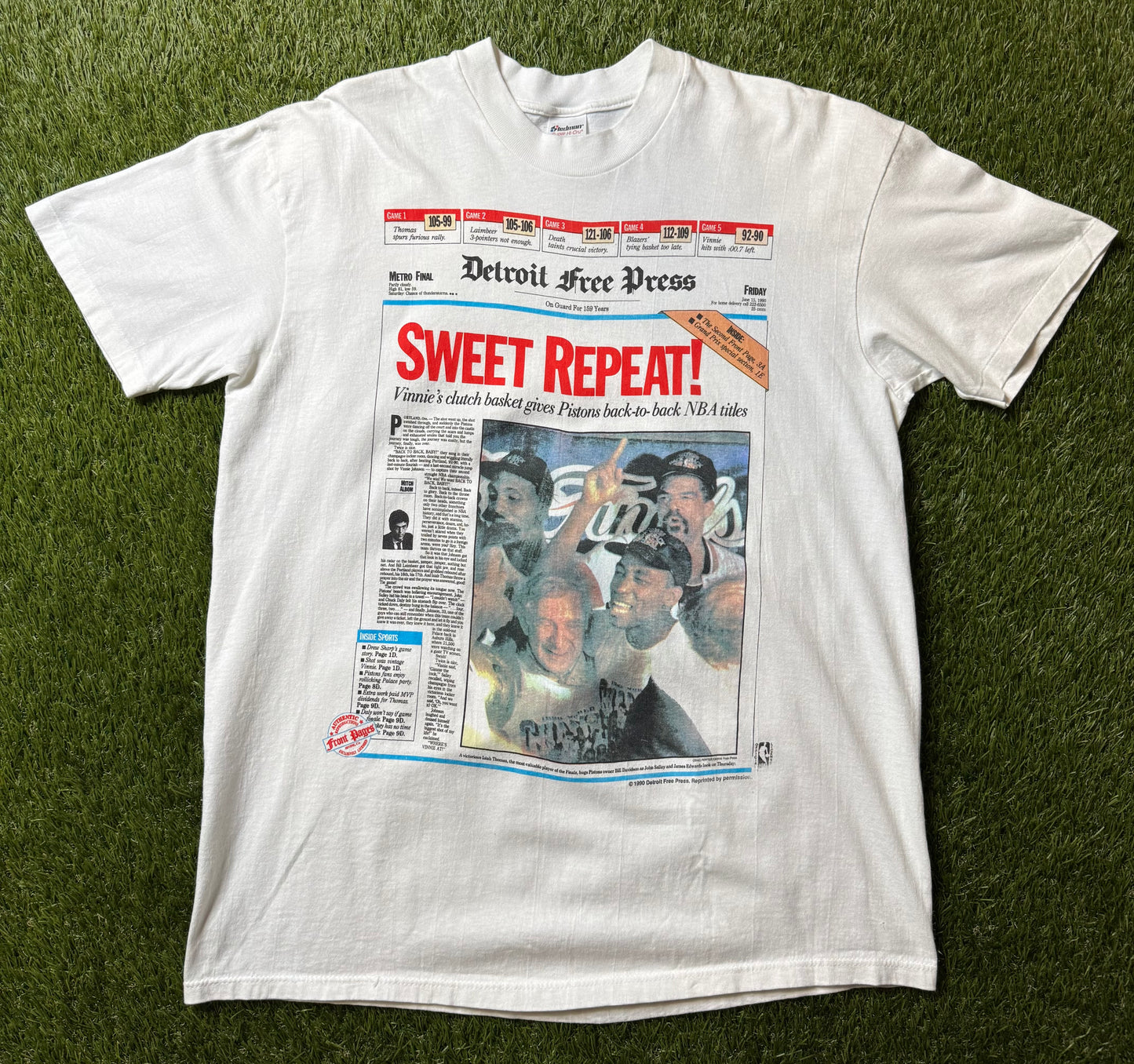 Vintage Detroit Pistons Sweet Repeat T Shirt