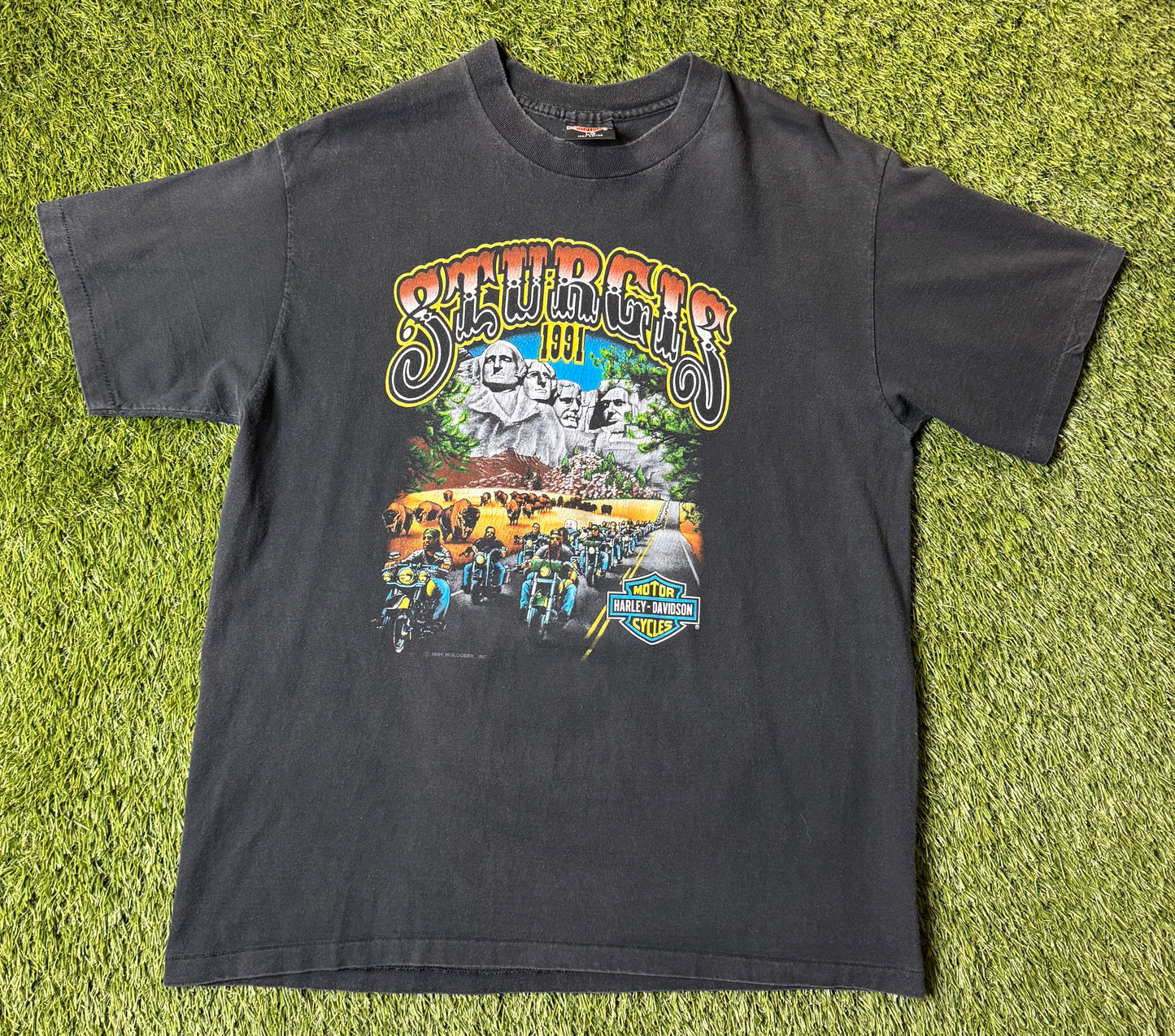 Vintage 1991 Harley Davidson Sturgis T Shirt