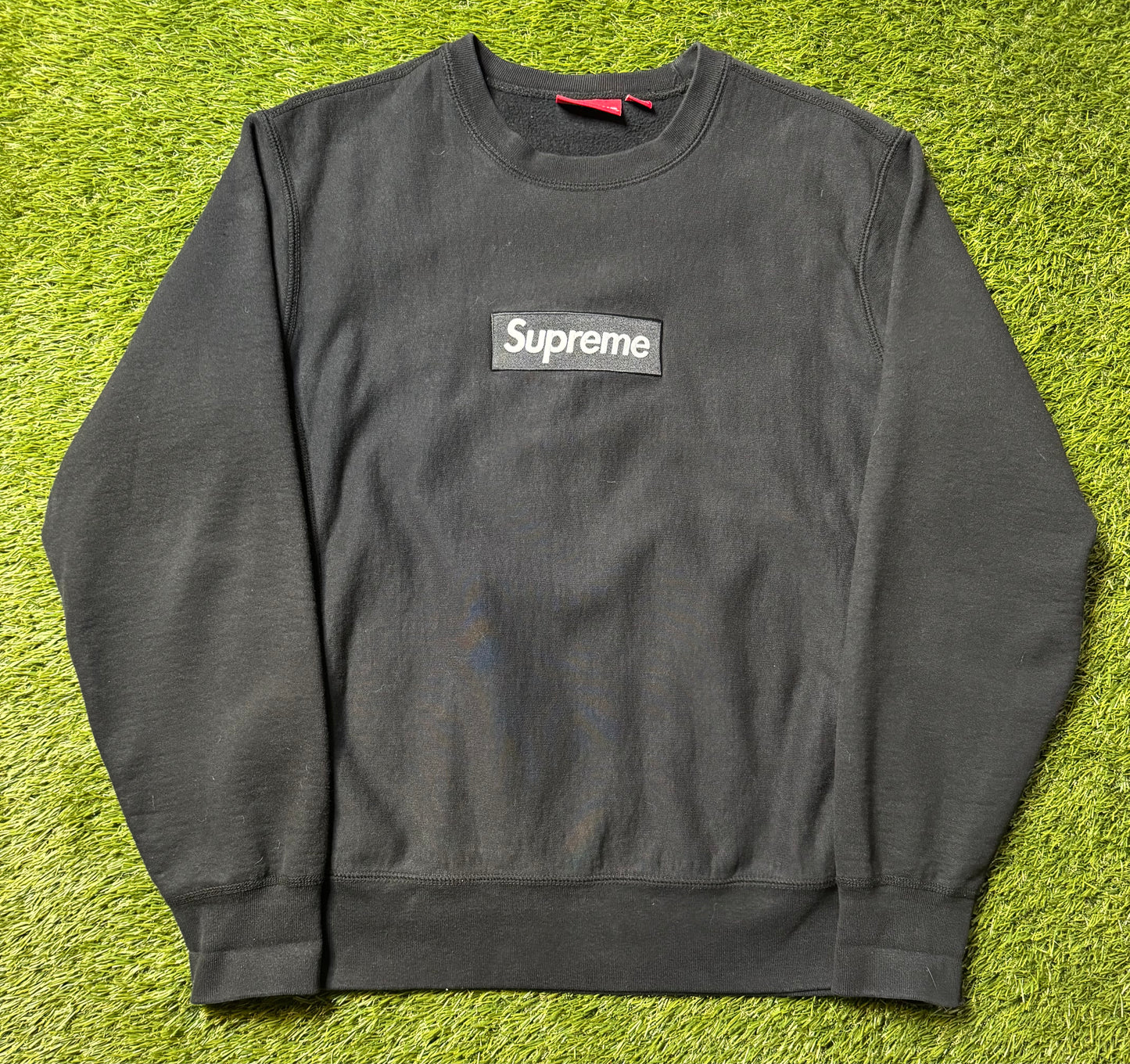 Supreme Washed Box Logo Crewneck