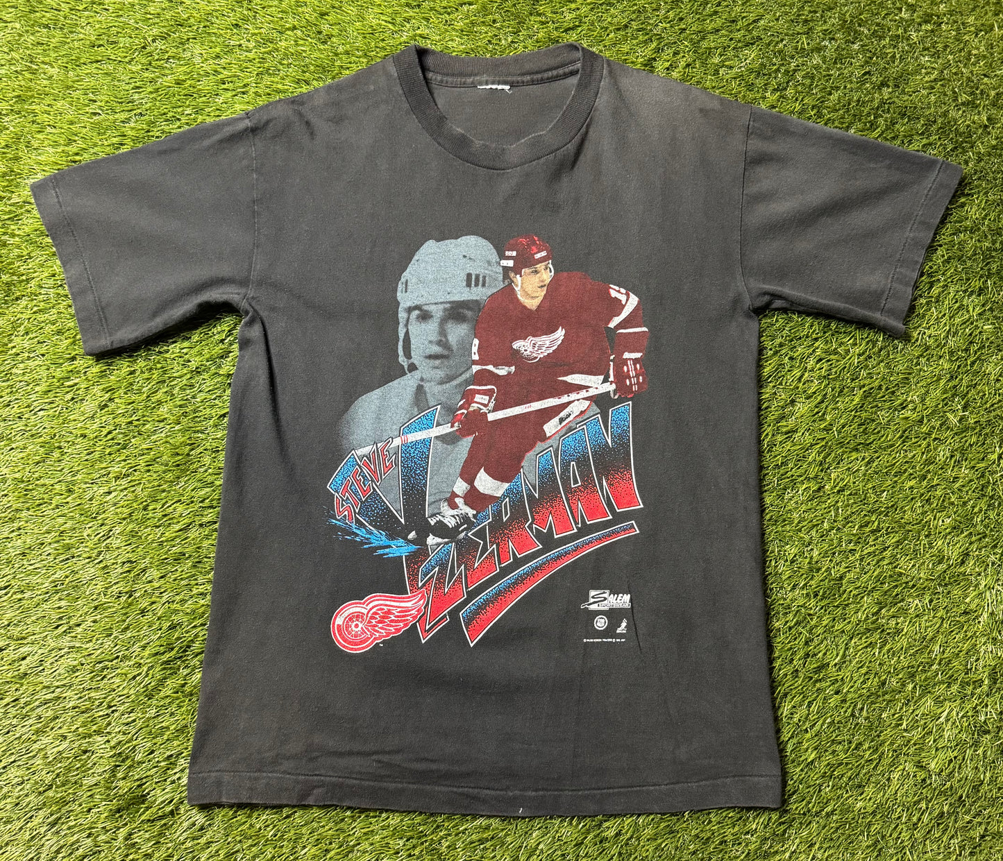 Vintage 1991 Steve Yzerman Milestones T Shirt