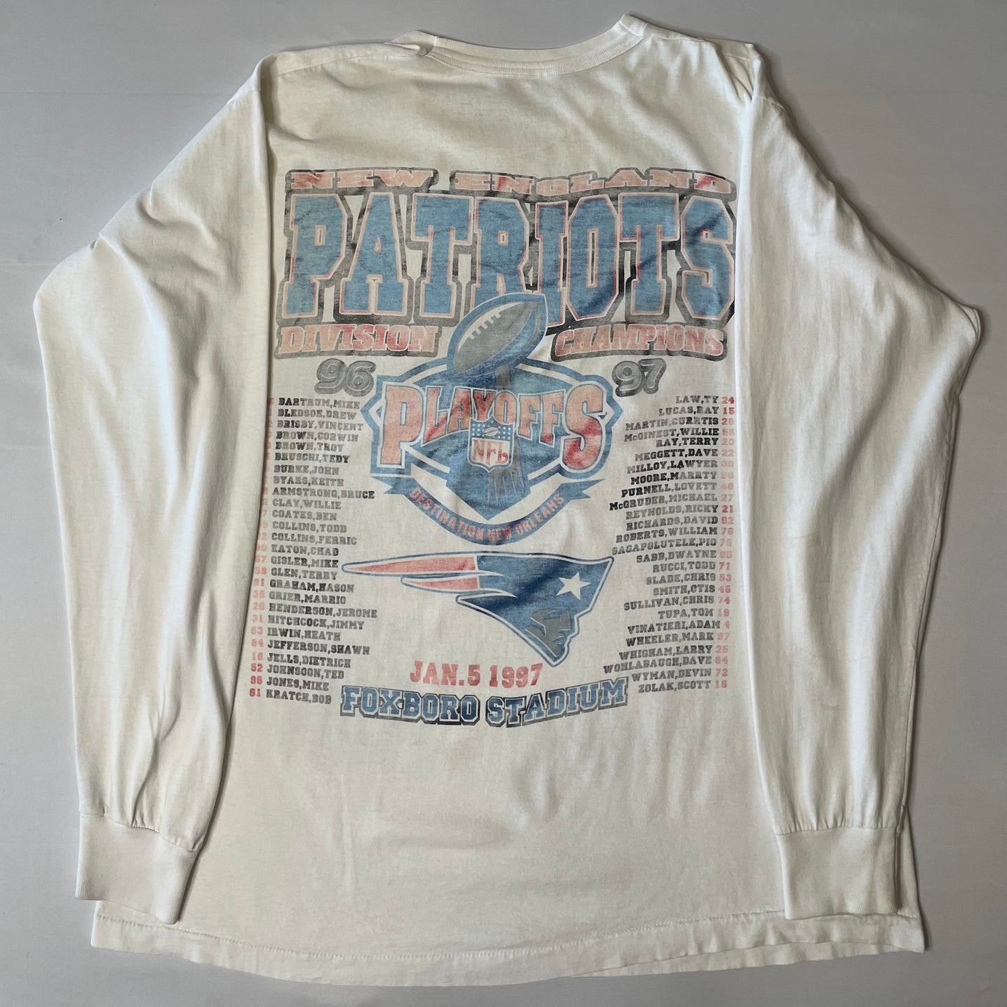 Vintage 1997 New England Patriots L/s