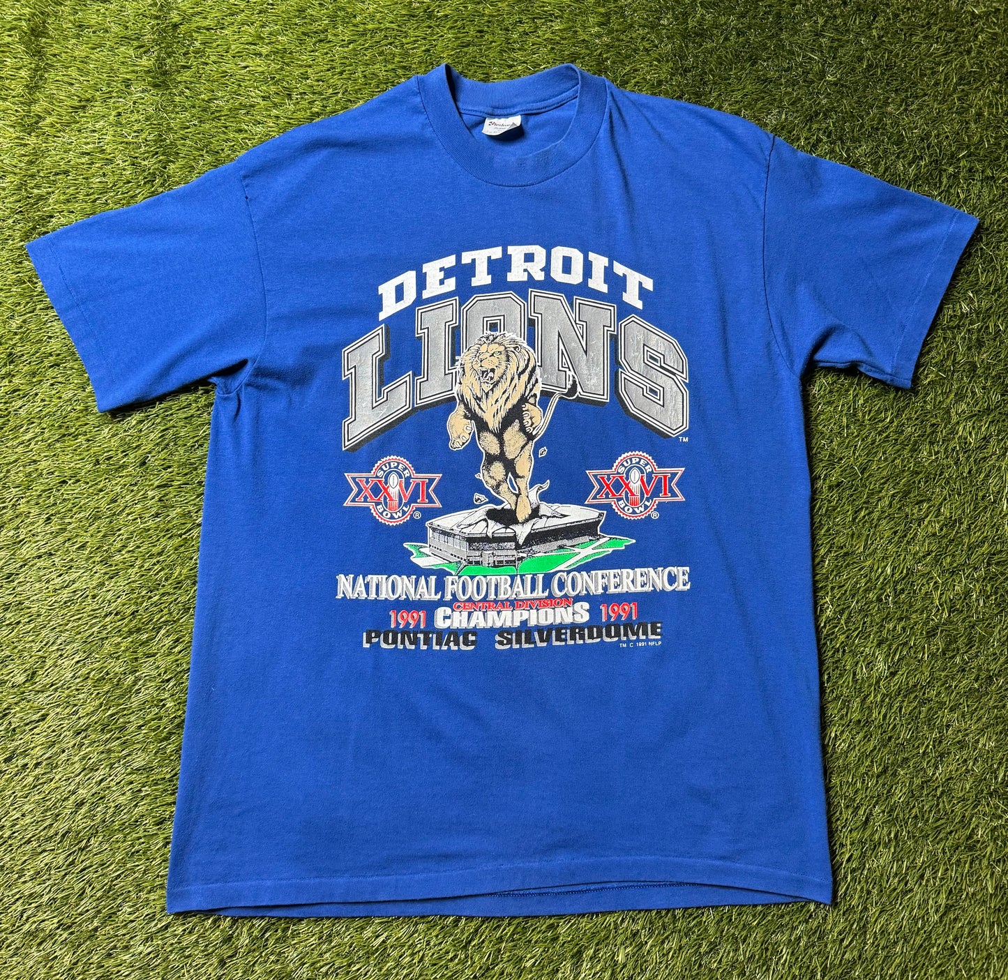 Vintage 1991 Detroit Lions Conference Champs T Shirt