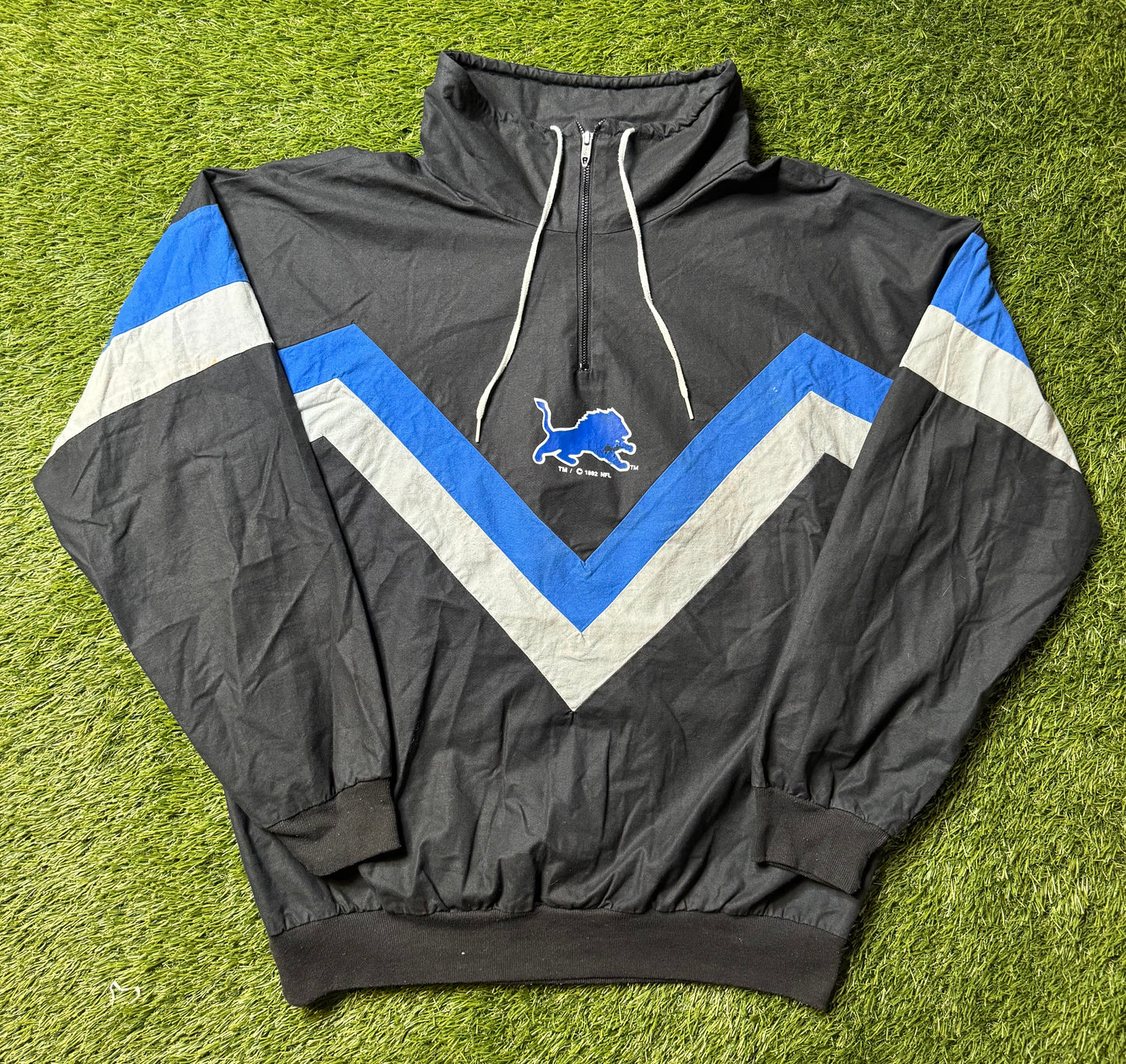 Vintage 1992 Detroit Lions Pull Over Jacket