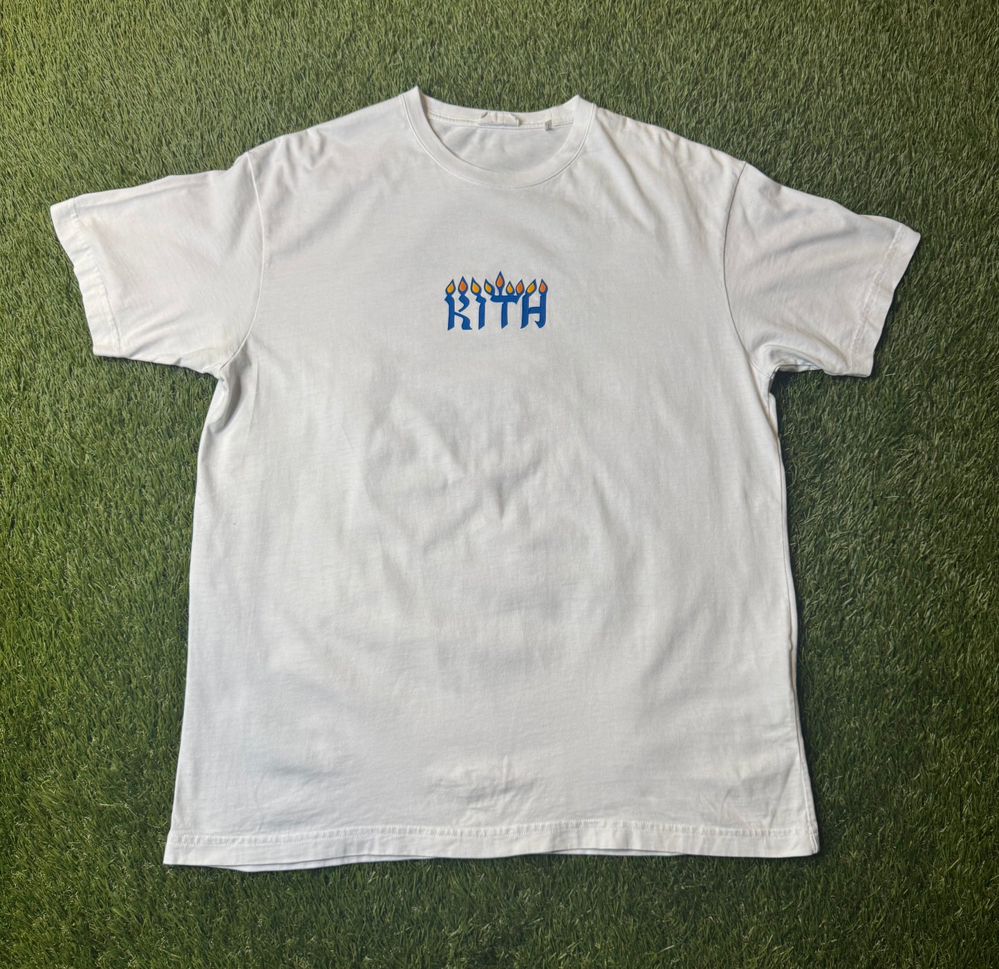 Kith Treats Hanukkah Menorah Tee White