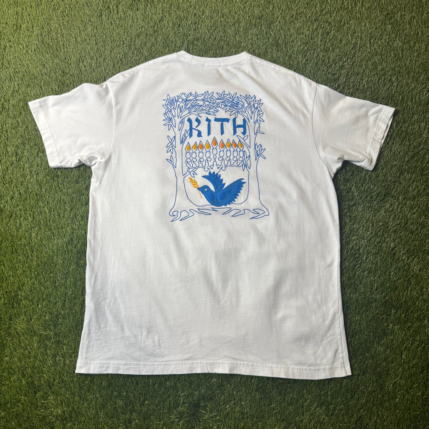 Kith Treats Hanukkah Menorah Tee White